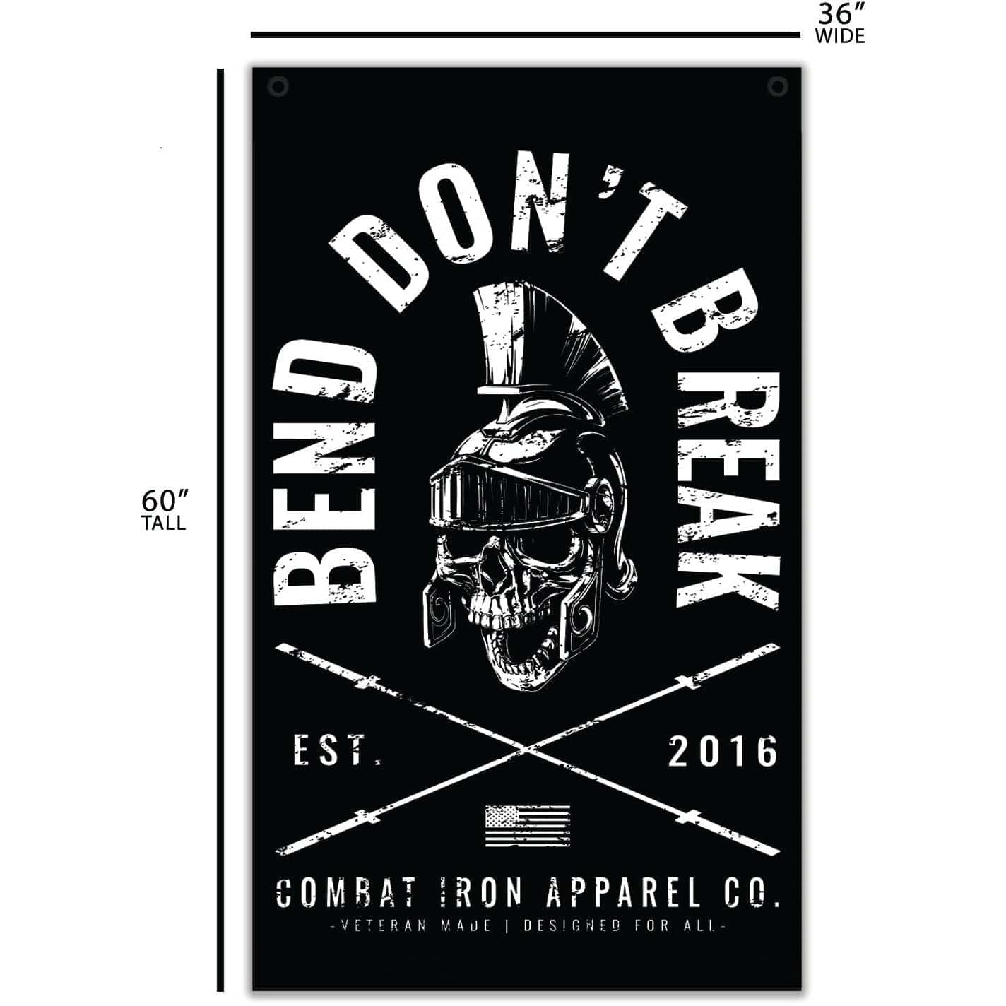 Bend Don't Break 3' X 5' Flag - Image 4