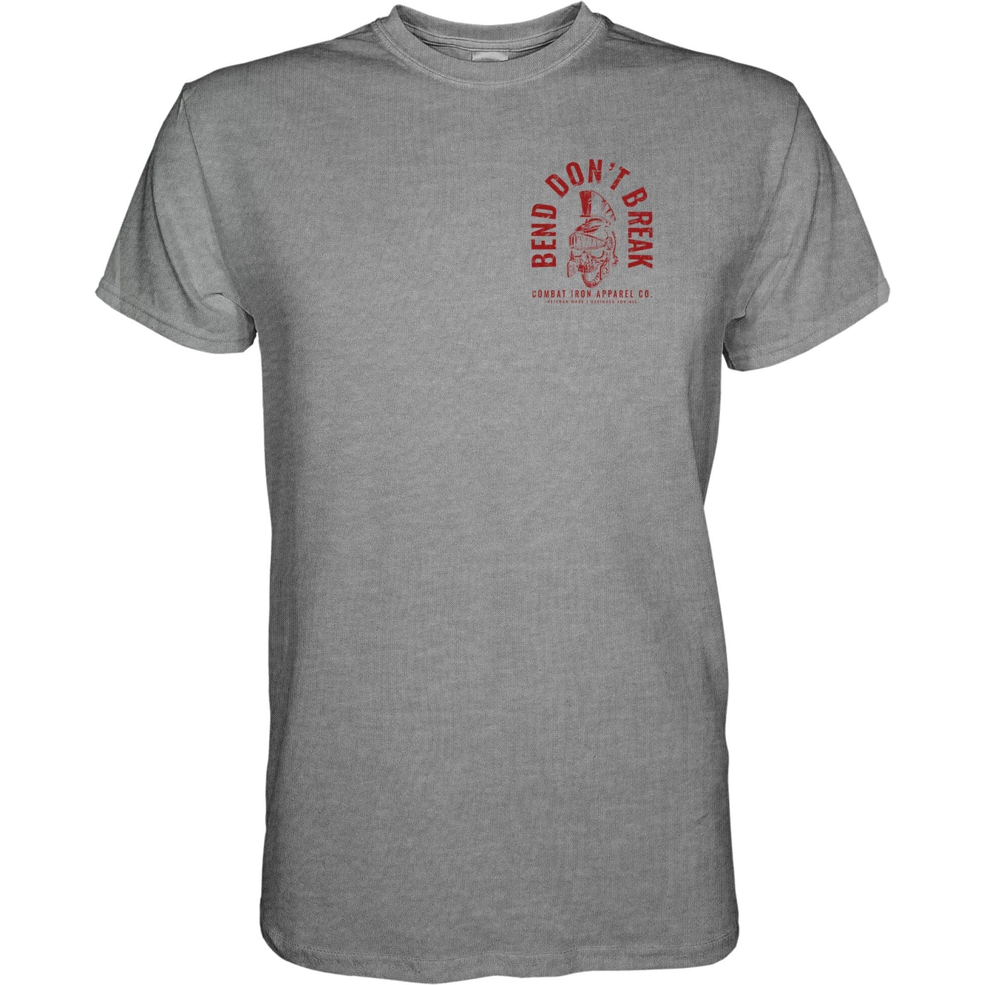 Bend Don't Break Barbell Skull Men's T-Shirt - Image 10