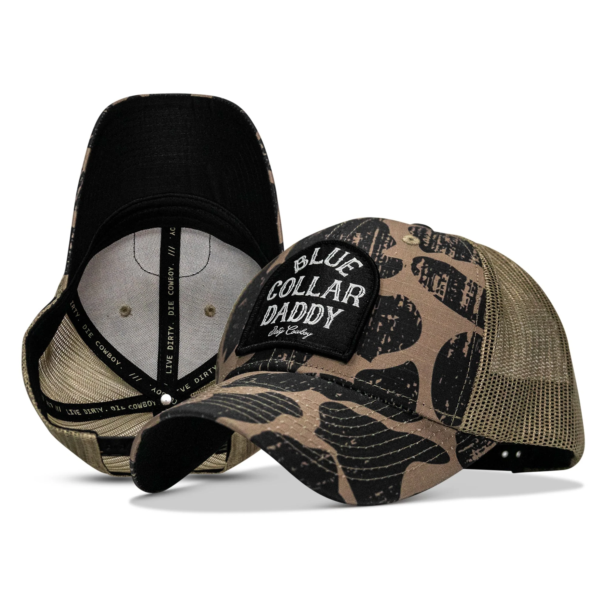 Blue Collar Daddy Patch Original Ripstop Classic Snapback Hat - Image 8