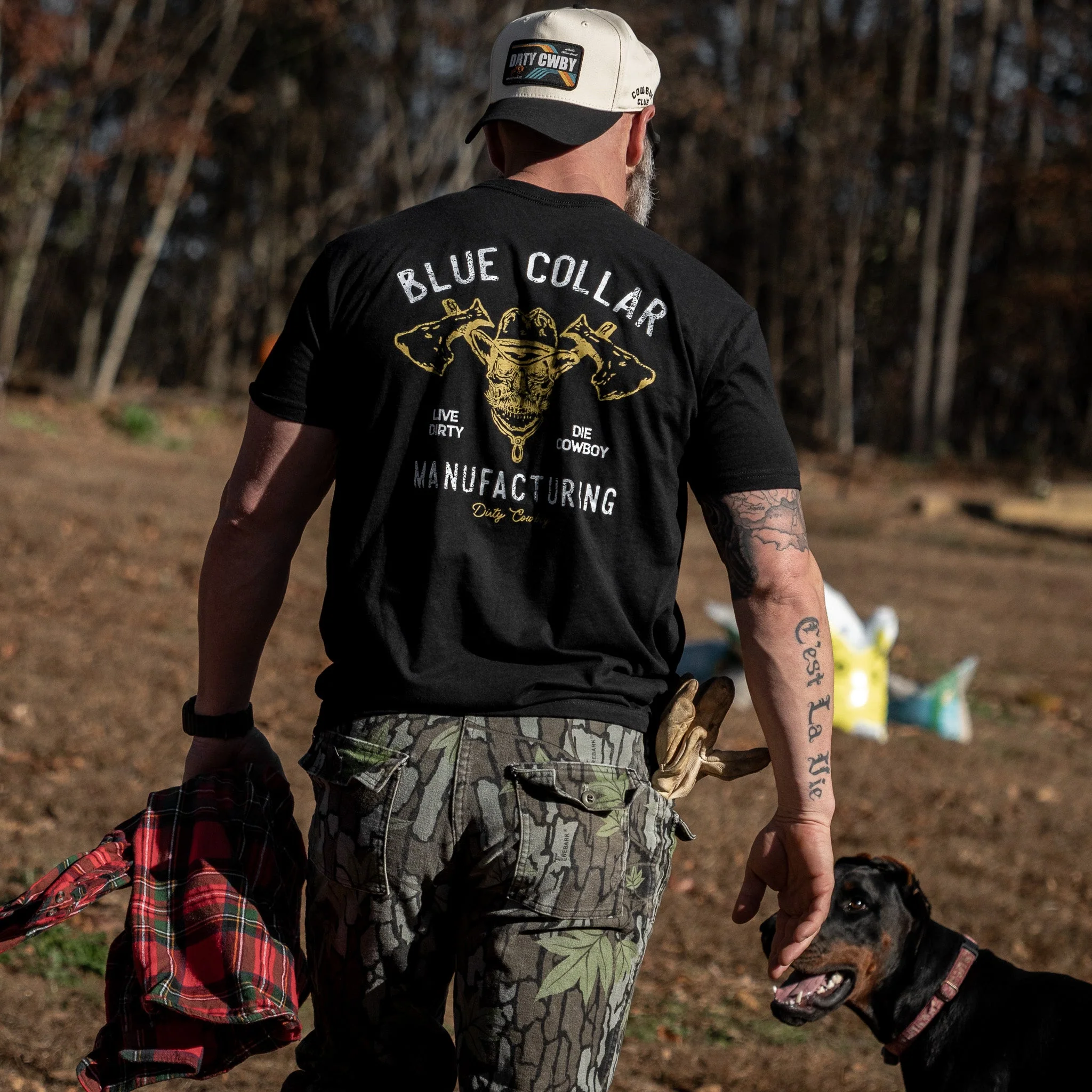 Blue Collar Hatchet Men's T-Shirt - Image 13