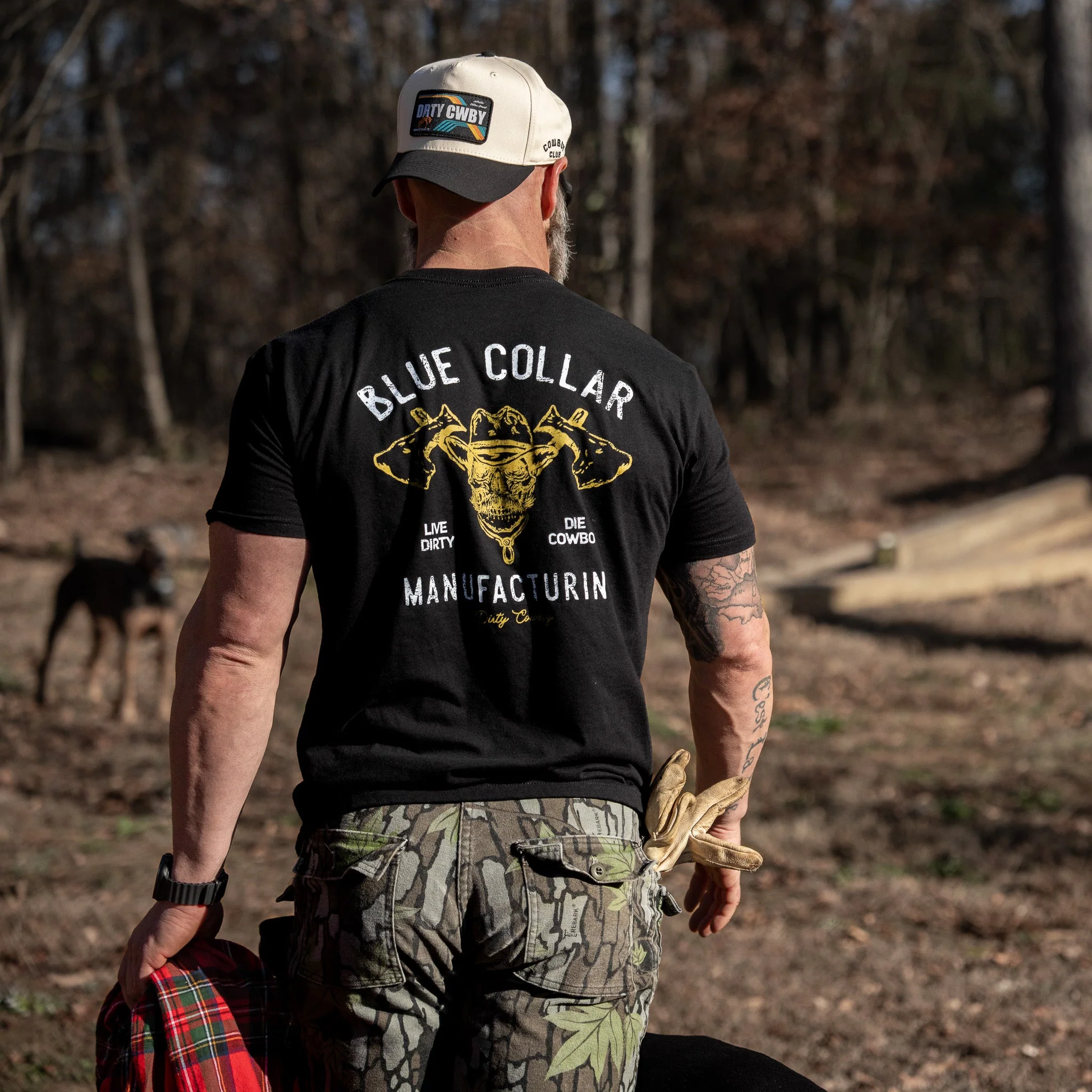 Blue Collar Hatchet Men's T-Shirt - Image 17