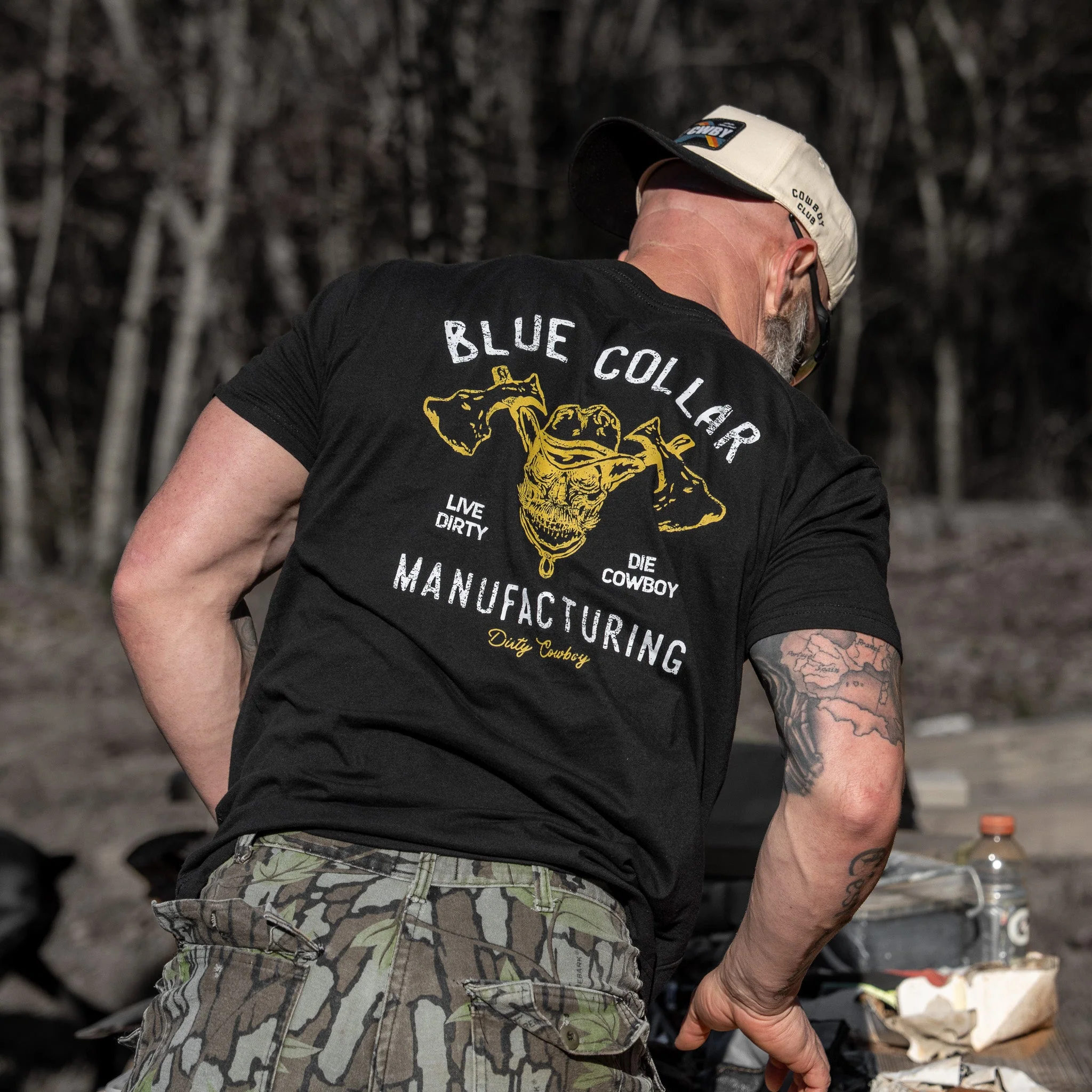 Blue Collar Hatchet Men's T-Shirt - Image 18