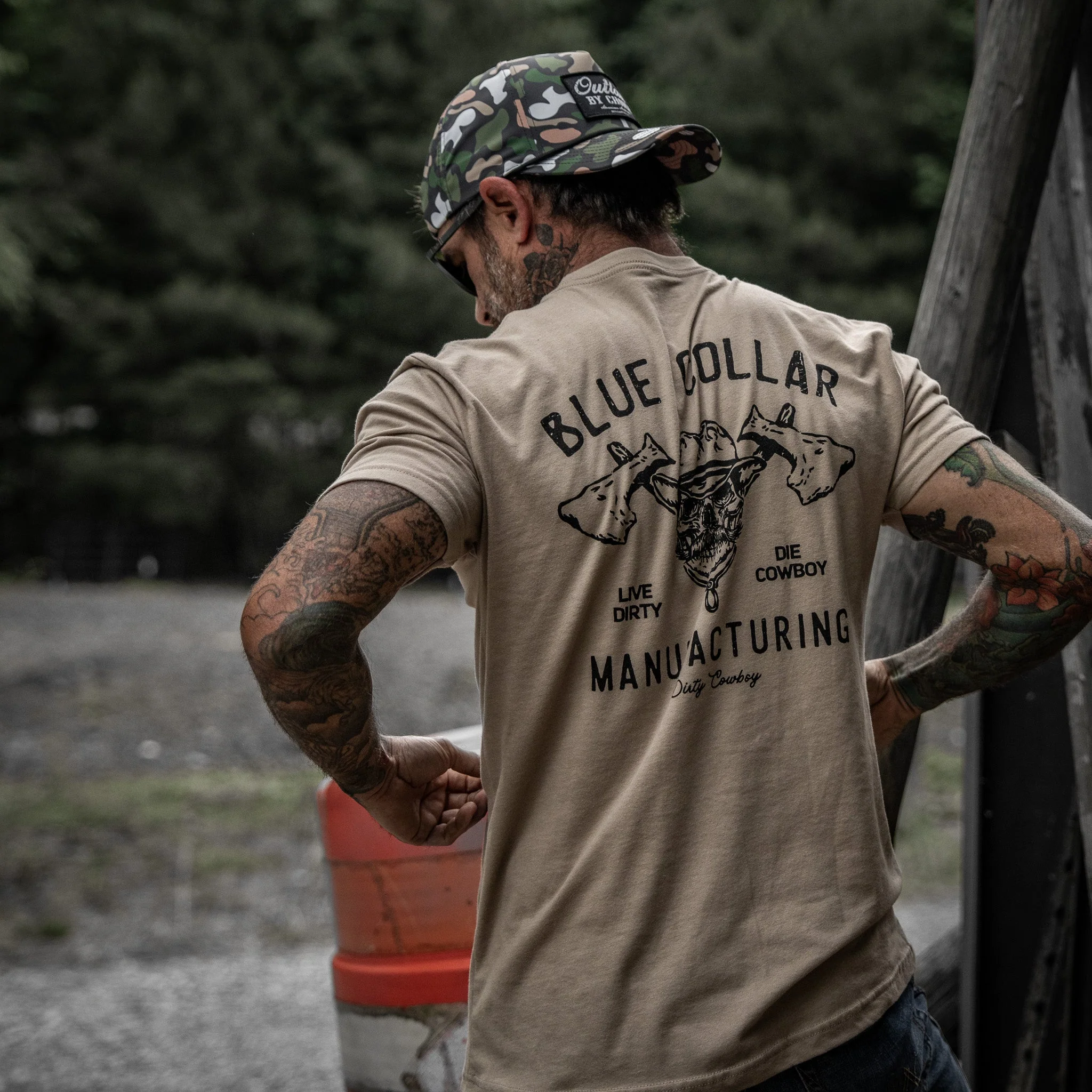 Blue Collar Hatchet Men's T-Shirt - Image 25