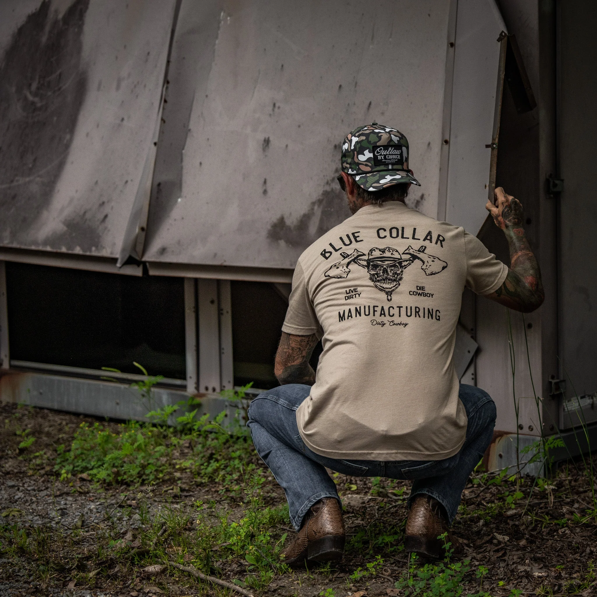 Blue Collar Hatchet Men's T-Shirt - Image 27