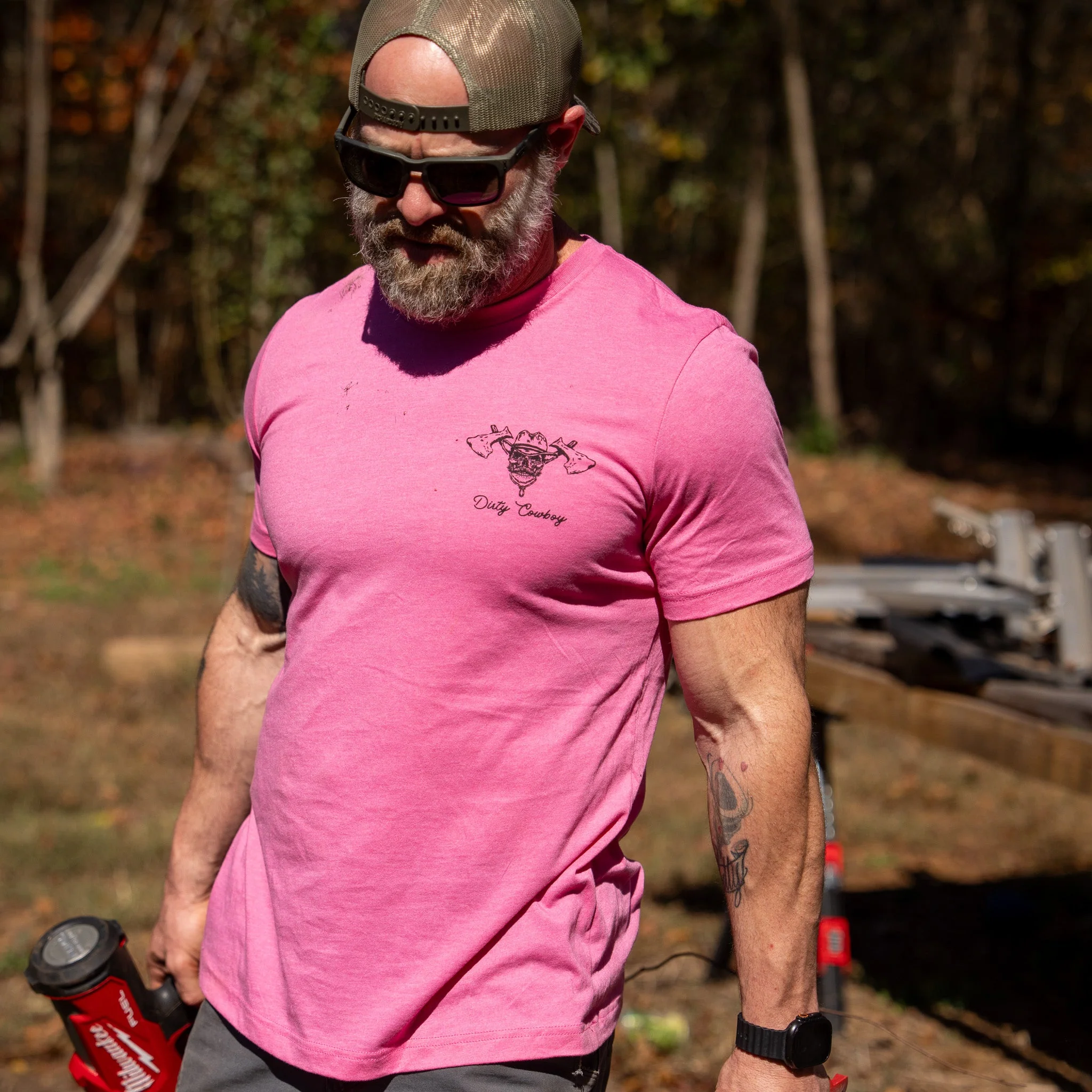 Blue Collar Hatchet Men's T-Shirt - Image 6