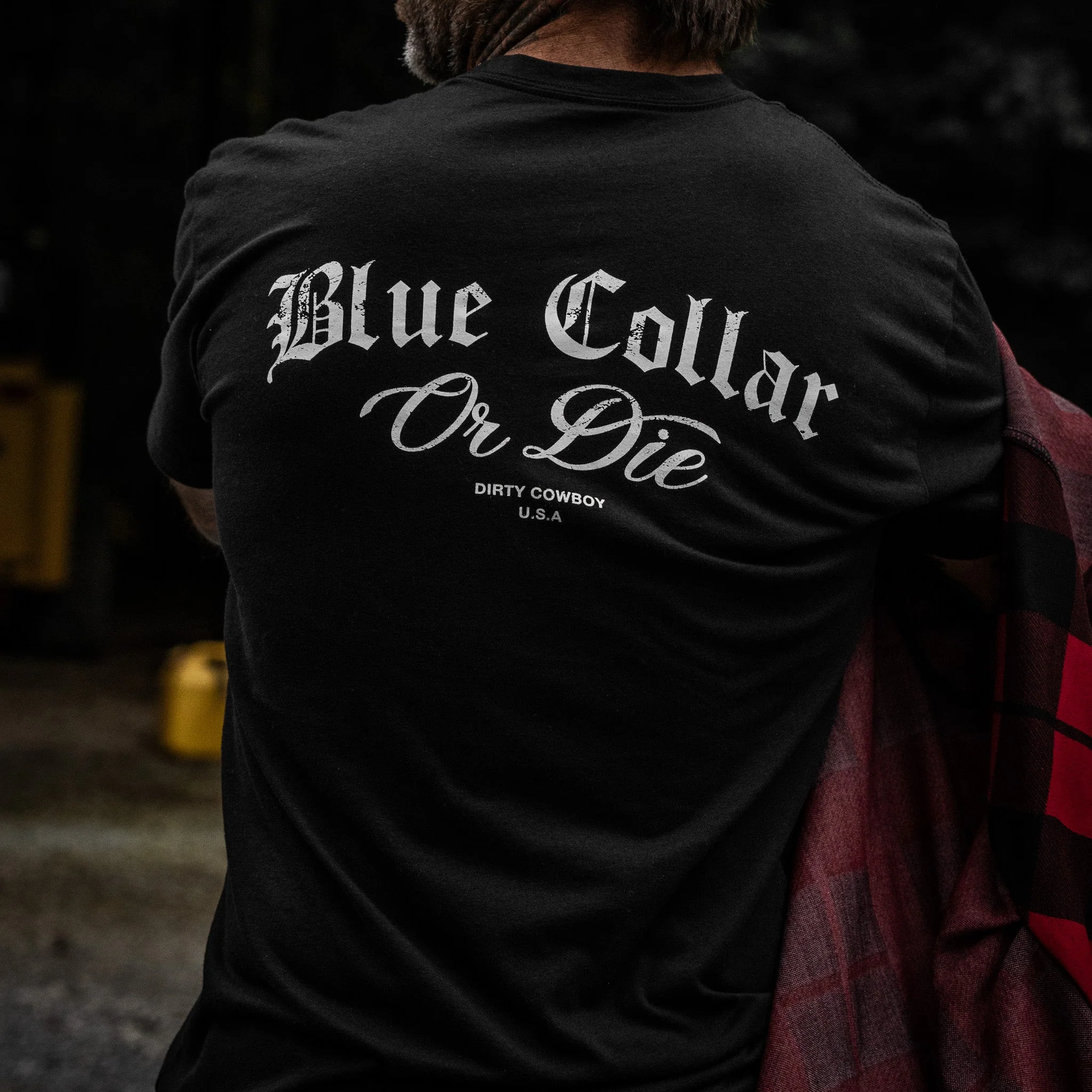 Blue Collar Or Die Men's T-Shirt - Image 3