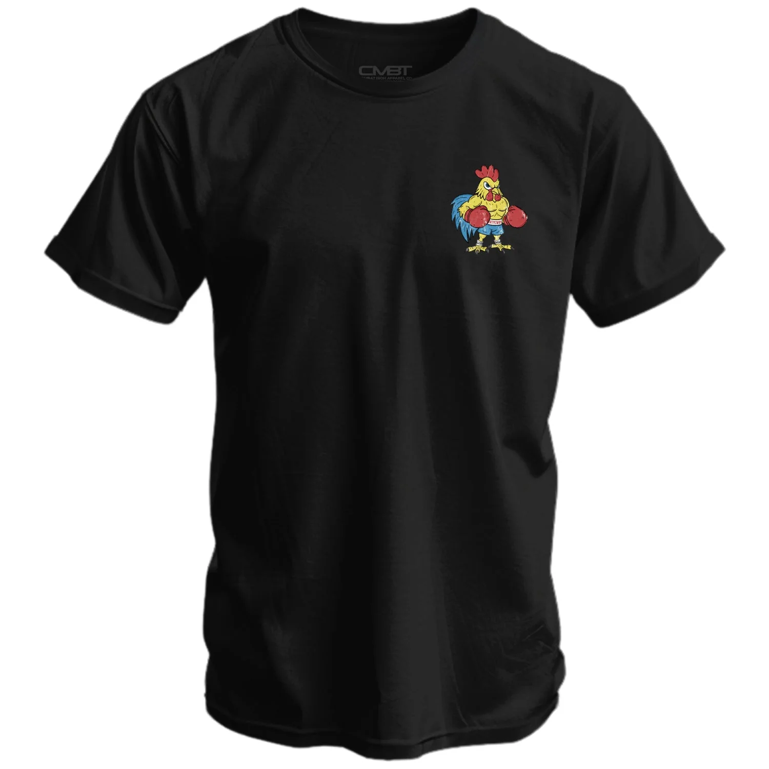 Boxing Chicken Strong Men's T-Shirt - Image 3
