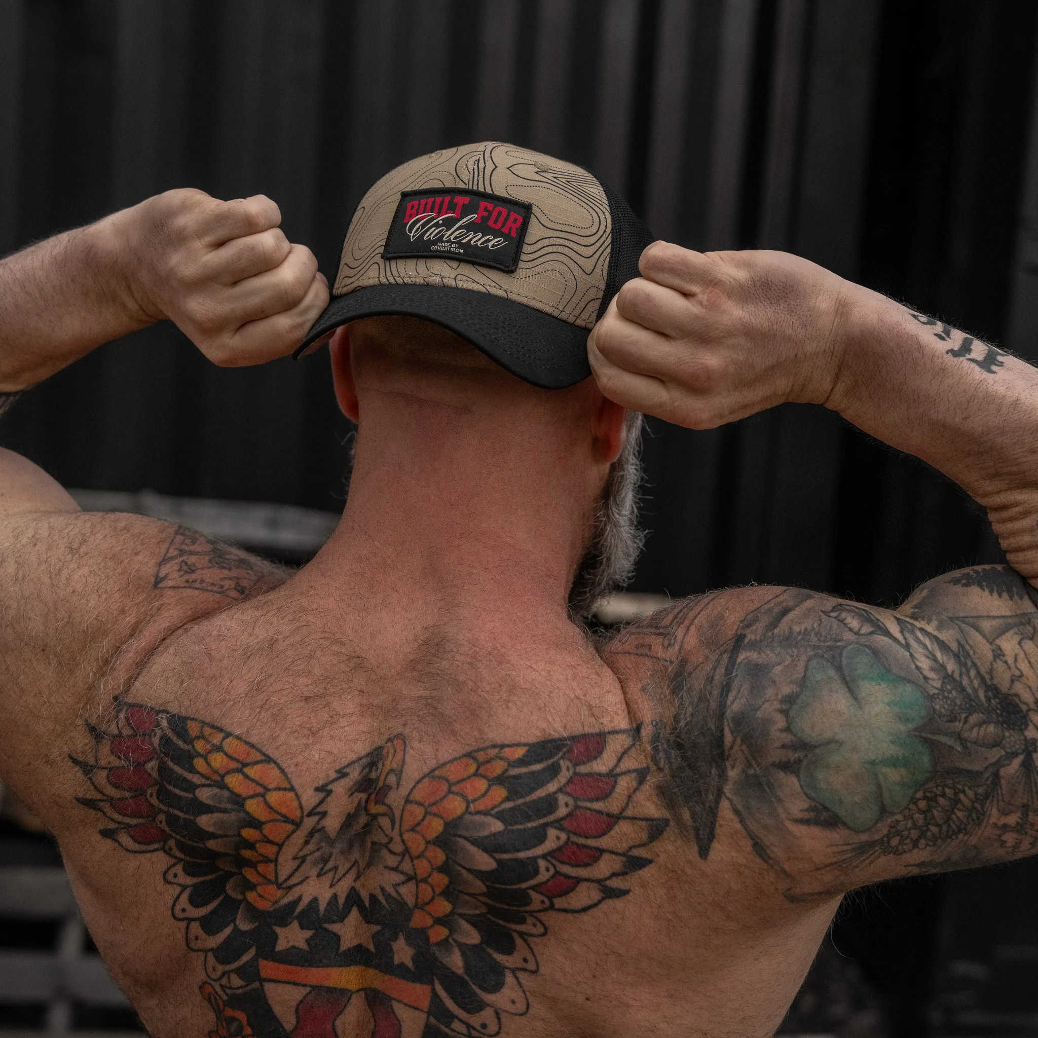 Built For Violence Patch Original Ripstop Snapback Hat - Image 8