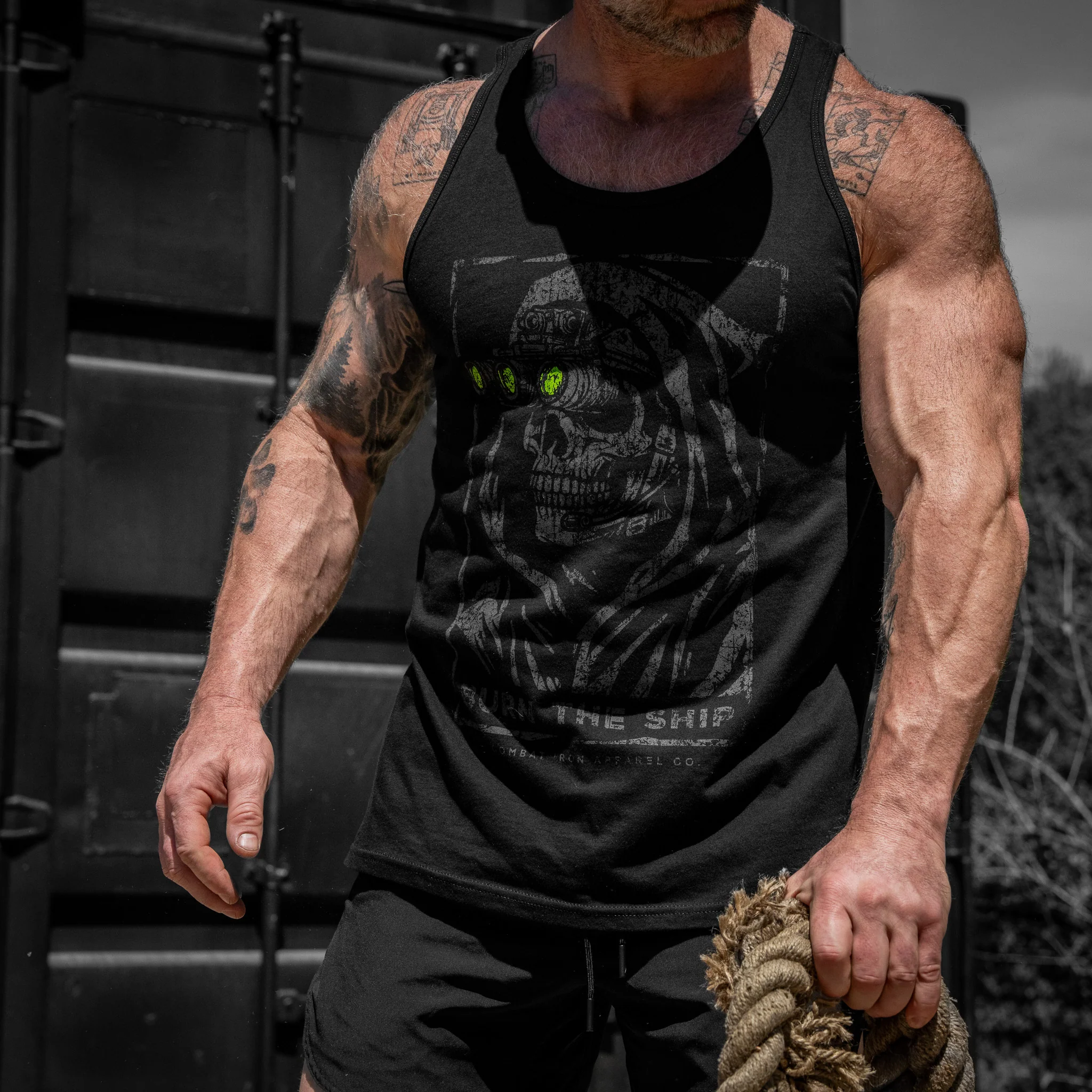 Burn The Ship Men's Tank - Image 4