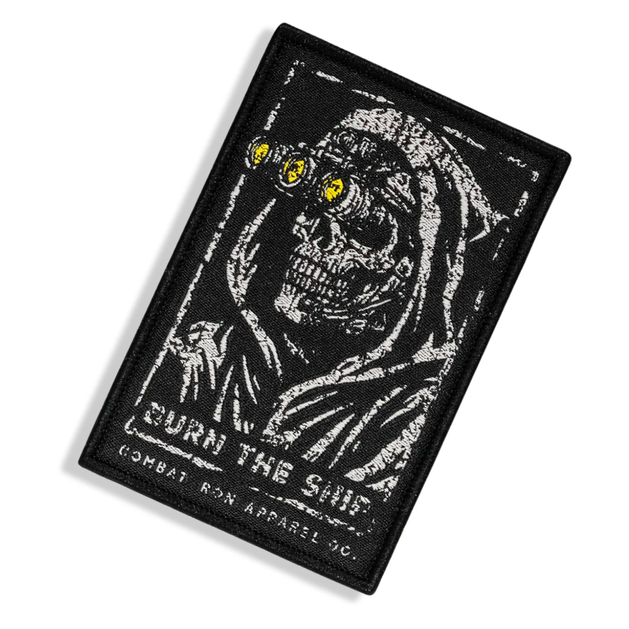 Burn The Ship Skull Velcro Patch - Image 2