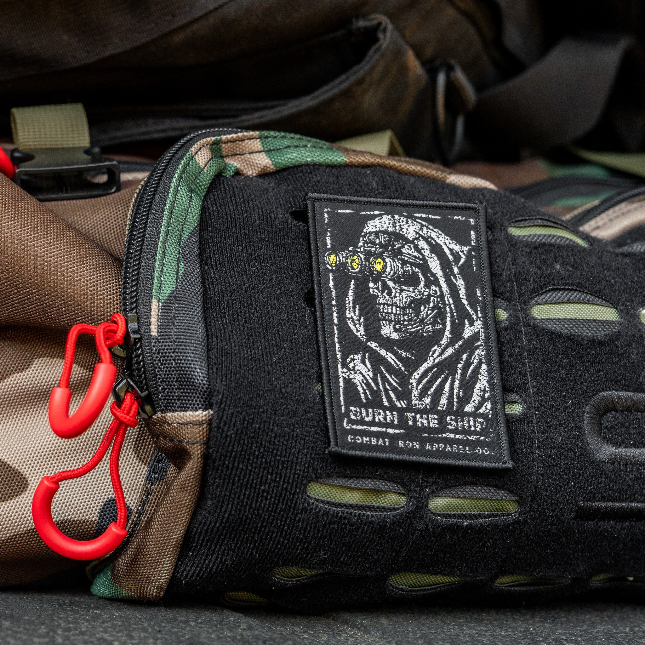 Burn The Ship Skull Velcro Patch - Image 8