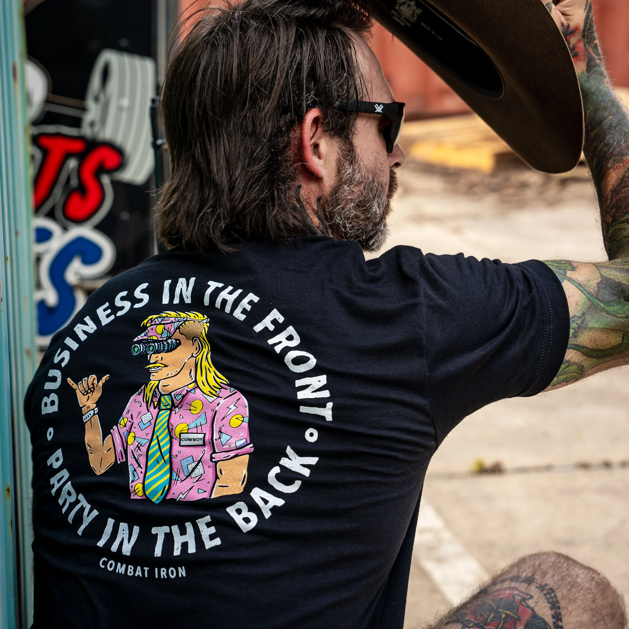 Business In The Front. Party In The Back. Party Men's T-Shirt - Image 10