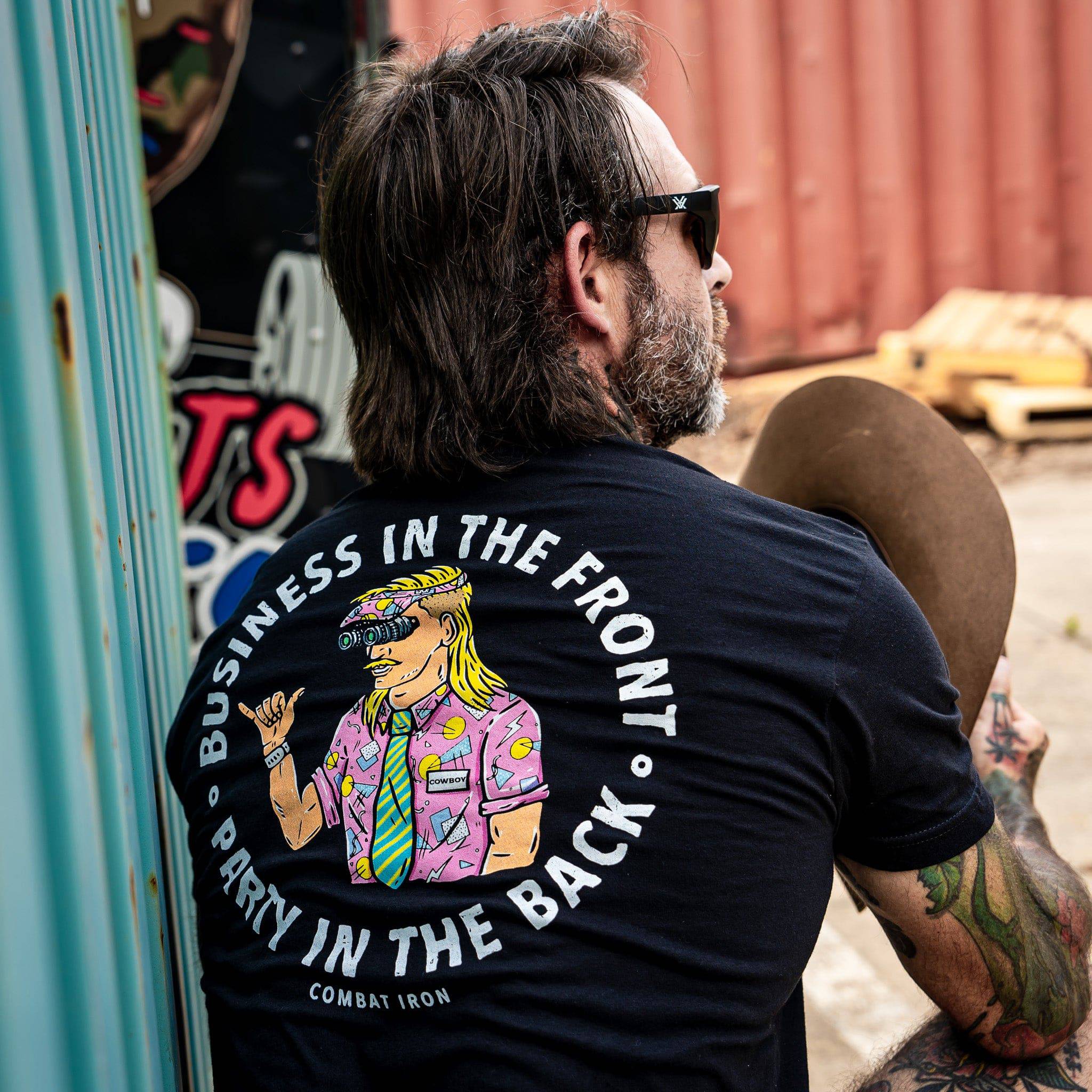 Business In The Front. Party In The Back. Party Men's T-Shirt - Image 2