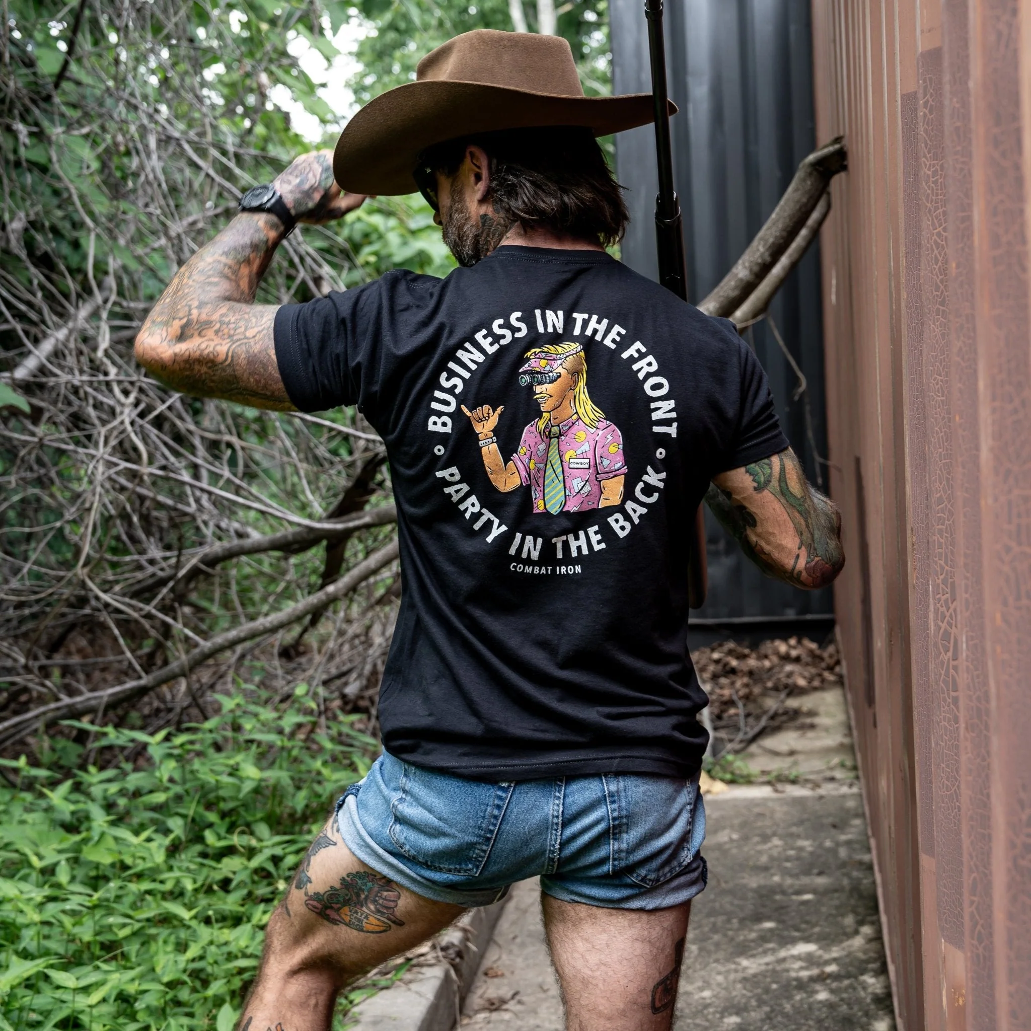 Business In The Front. Party In The Back. Party Men's T-Shirt - Image 8