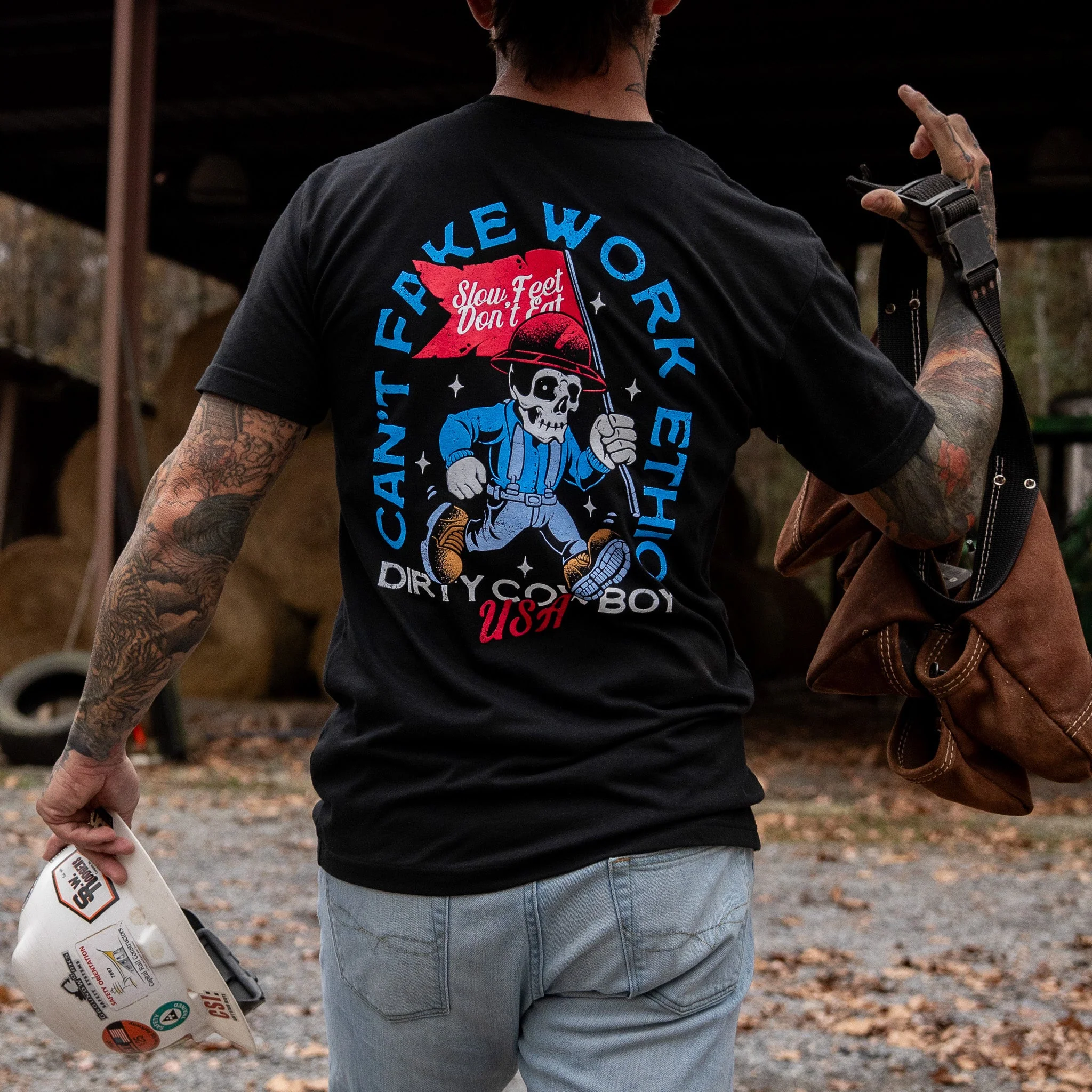 Can't Fake Work Ethic Men's T-Shirt - Image 14