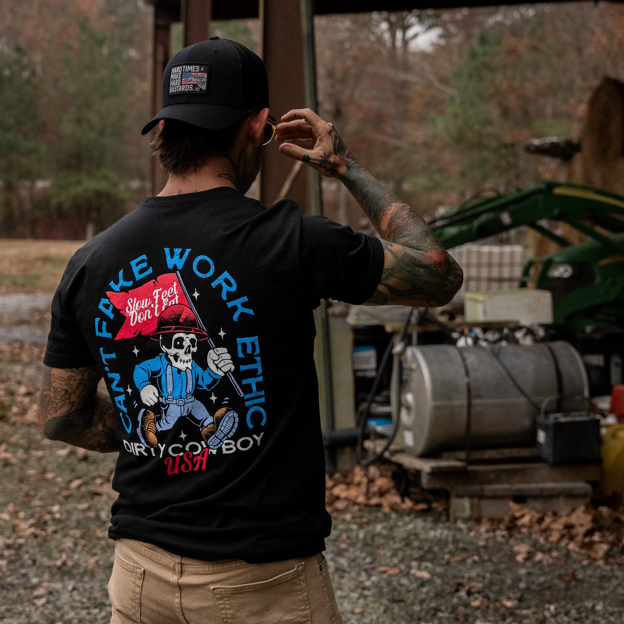Can't Fake Work Ethic Men's T-Shirt - Image 15