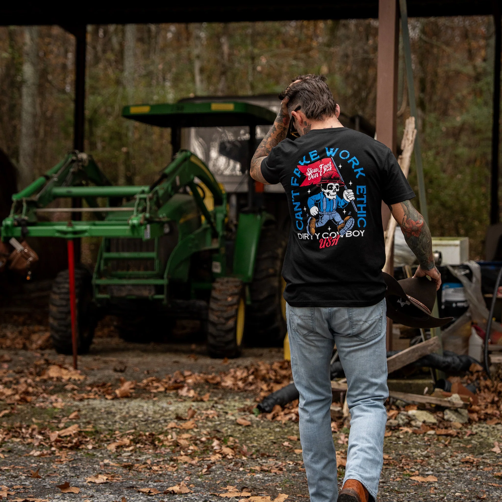 Can't Fake Work Ethic Men's T-Shirt - Image 16