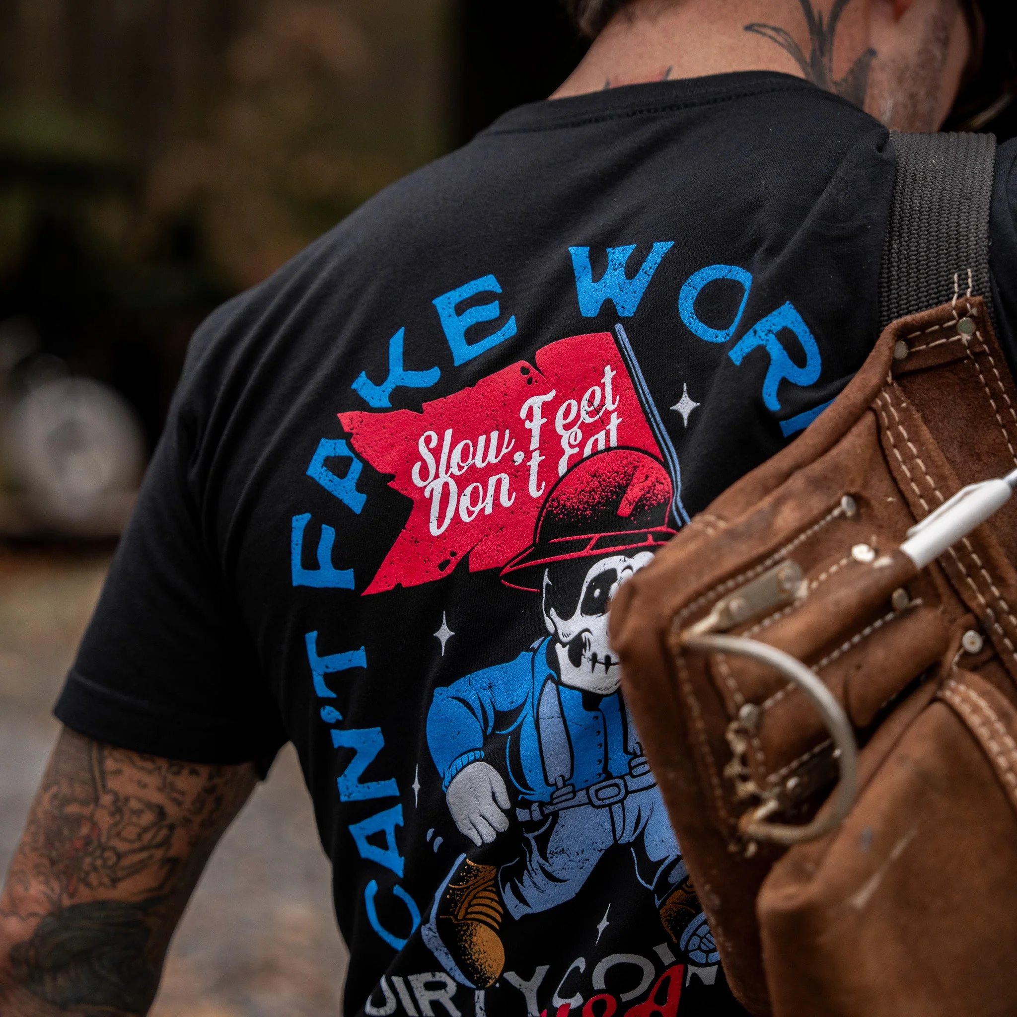 Can't Fake Work Ethic Men's T-Shirt - Image 18