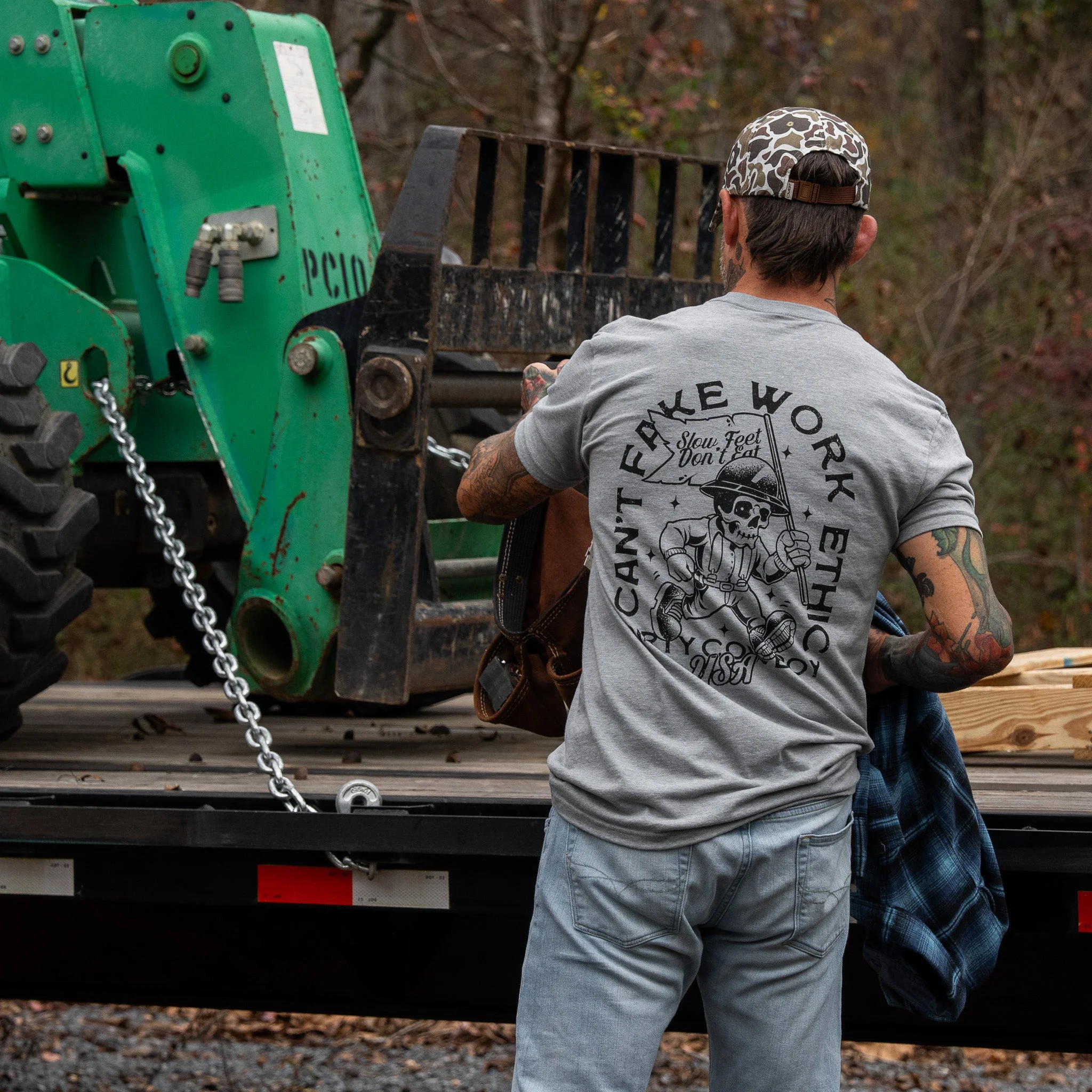 Can't Fake Work Ethic Men's T-Shirt - Image 20