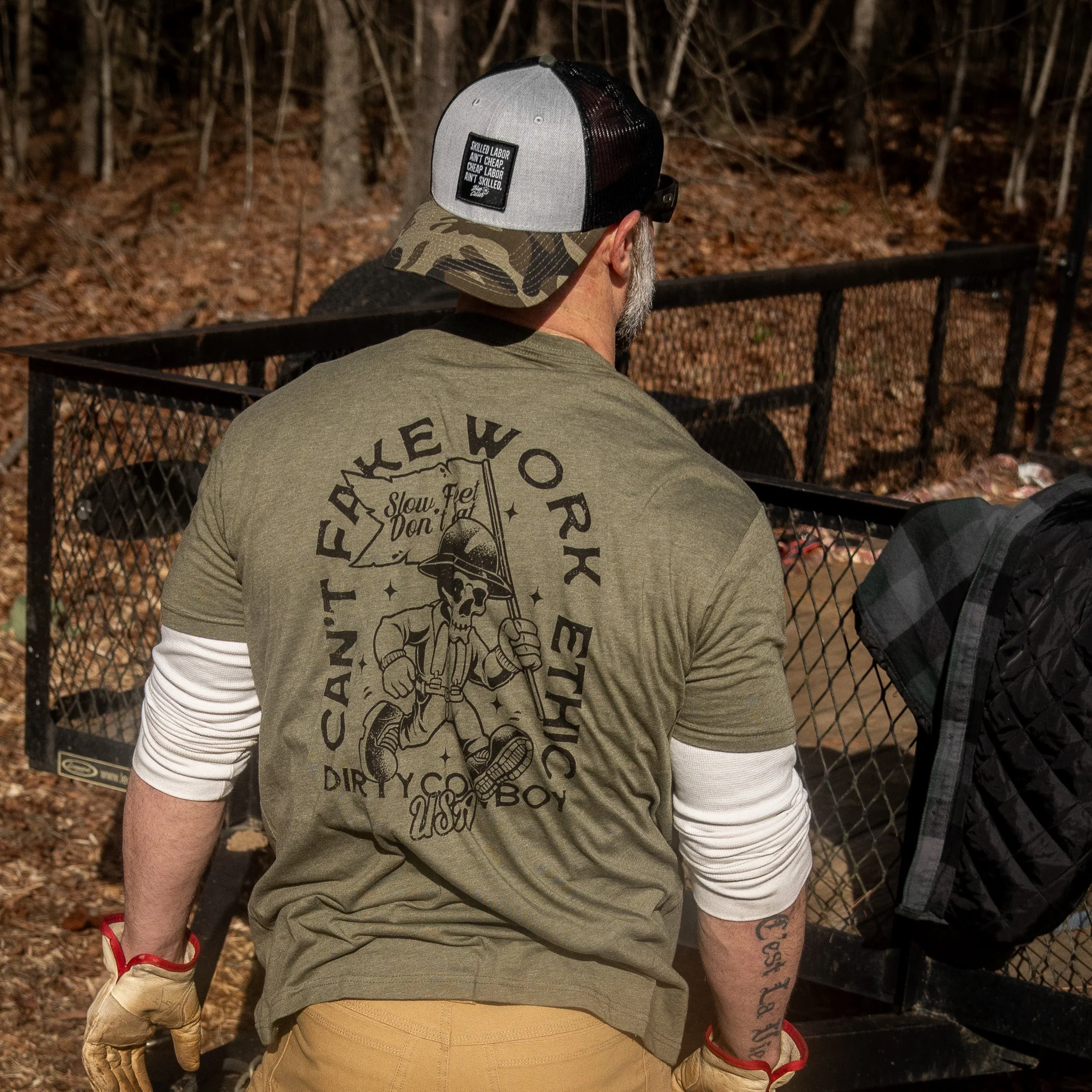 Can't Fake Work Ethic Men's T-Shirt - Image 27