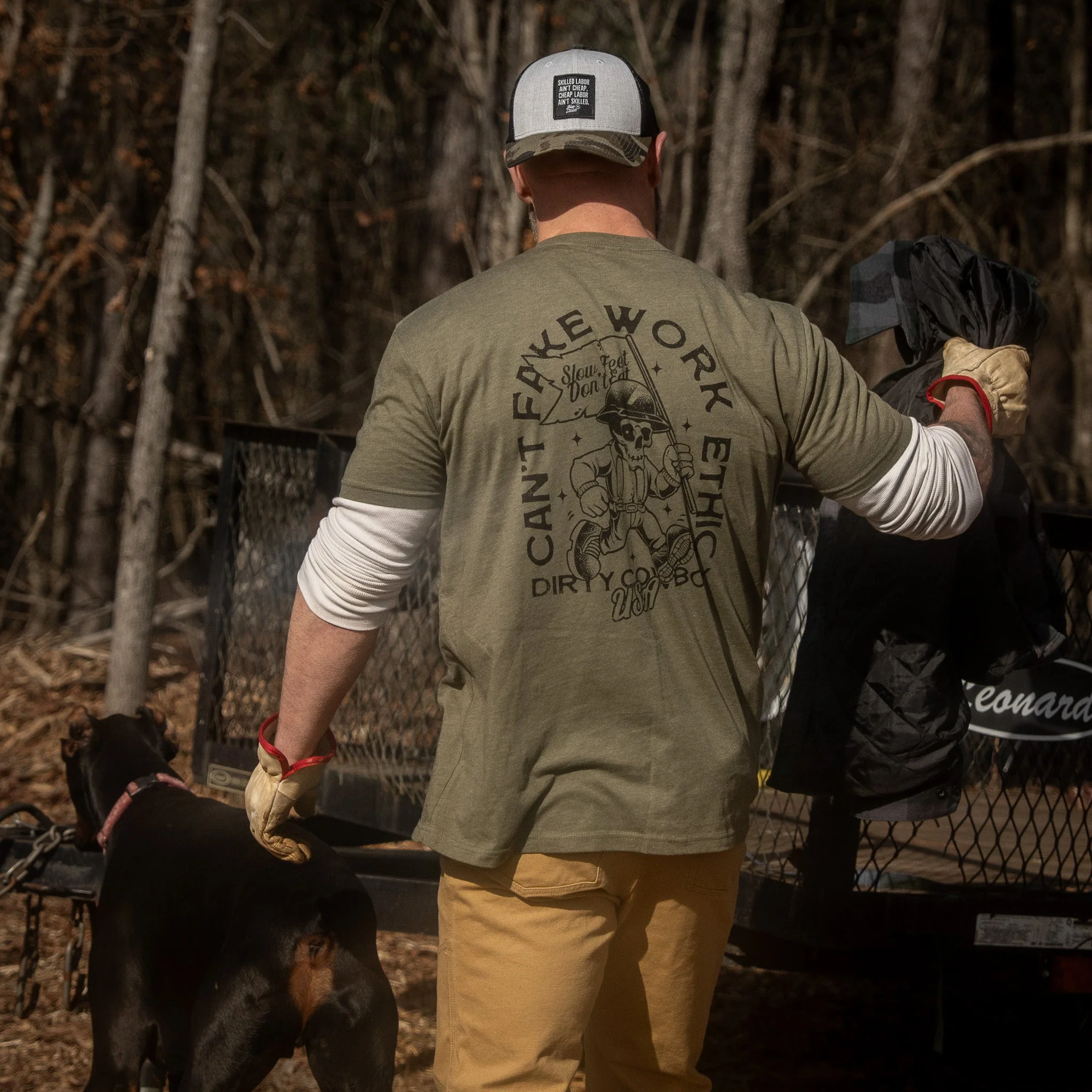 Can't Fake Work Ethic Men's T-Shirt - Image 30