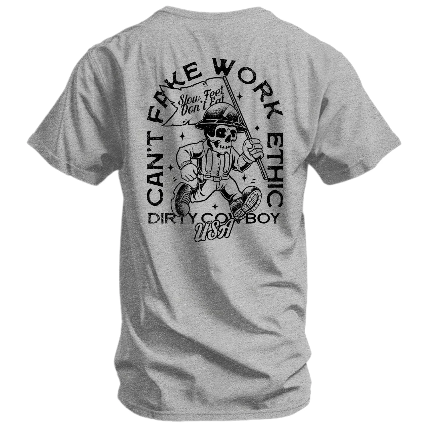 Can't Fake Work Ethic Men's T-Shirt - Image 5