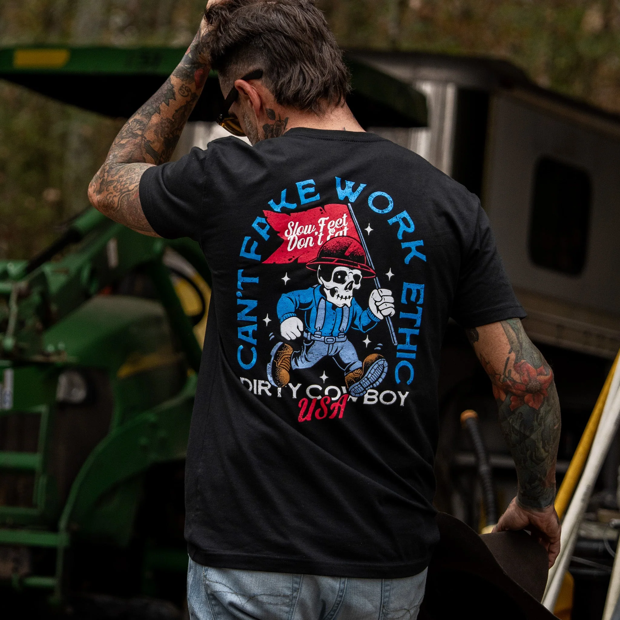 Can't Fake Work Ethic Men's T-Shirt - Image 7