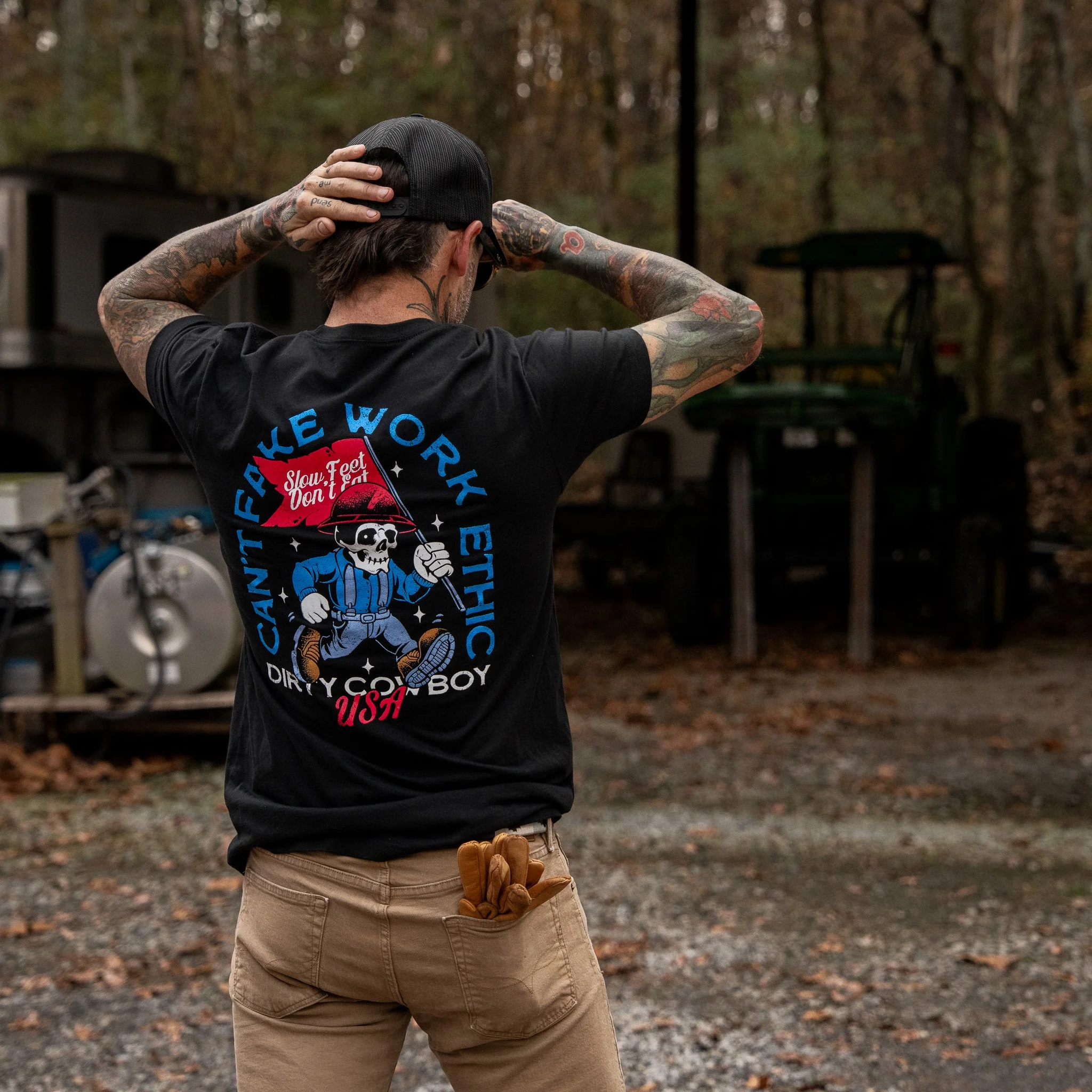Can't Fake Work Ethic Men's T-Shirt - Image 8