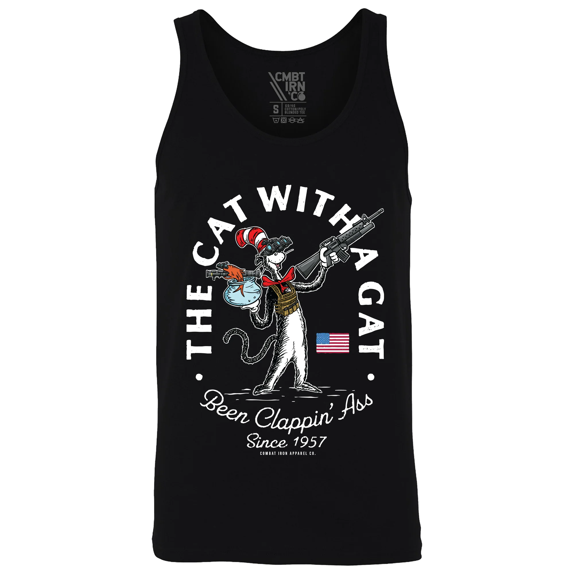 Cat With A Gat Men's Tank