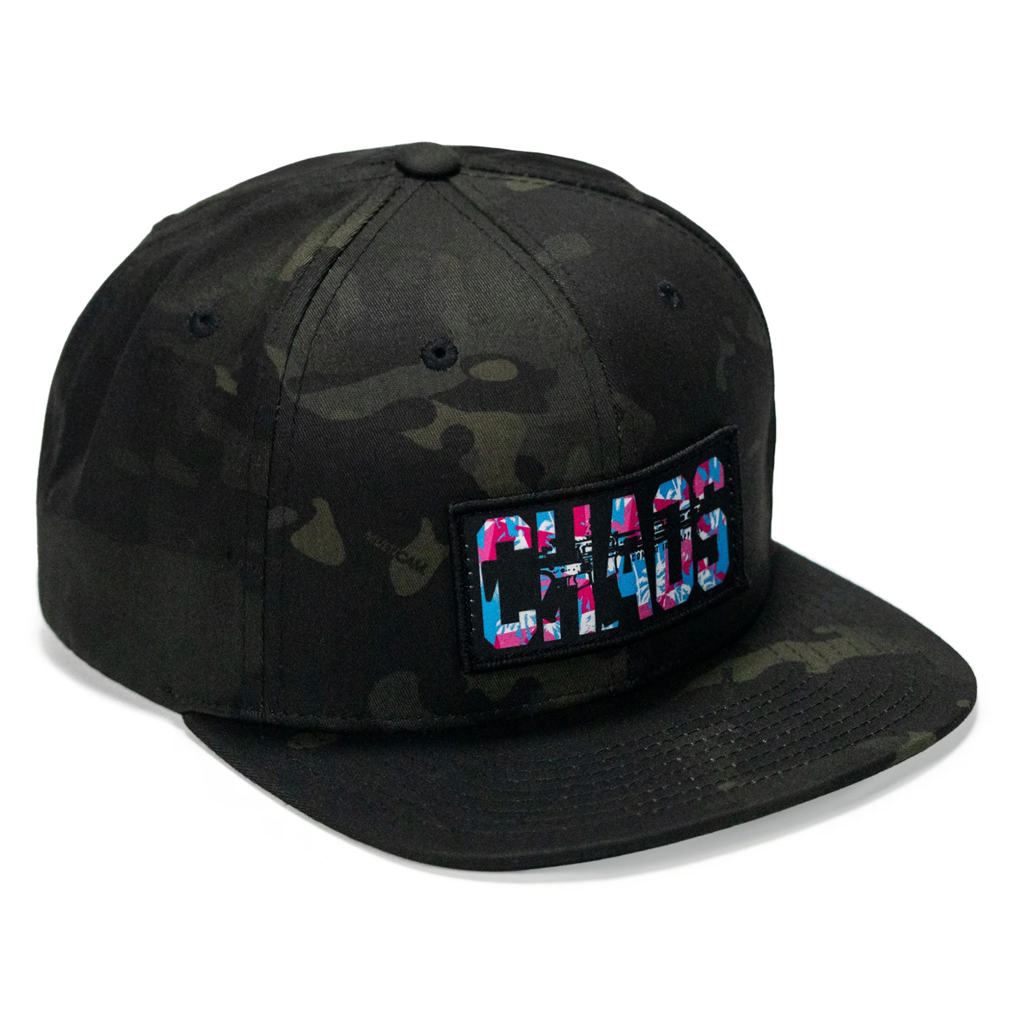 Chaos Hawaiian Flatbill SnapBack Hat - Image 3