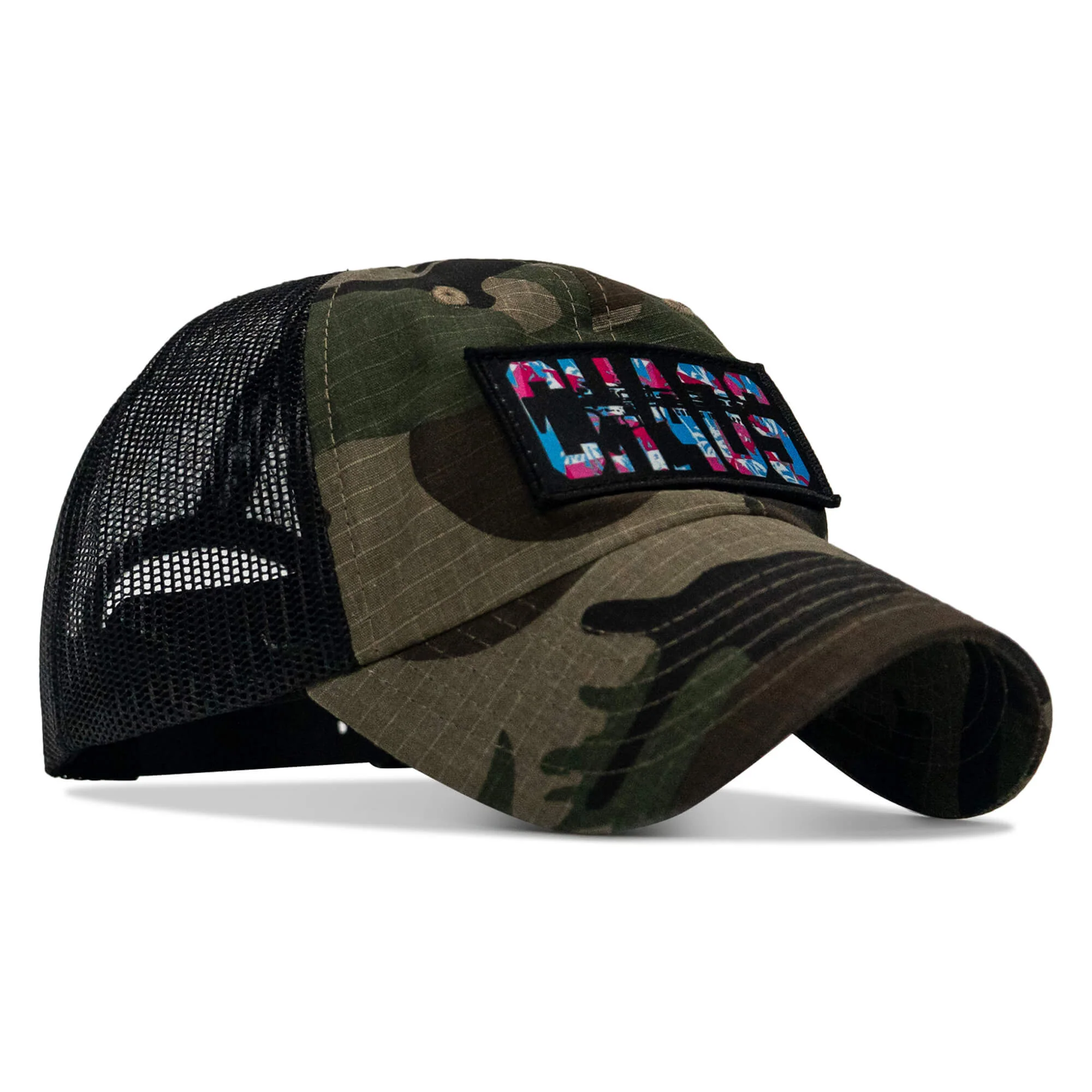 Chaos Hawaiian Patch Tactical Ripstop Mesh Snapback Hat - Image 3