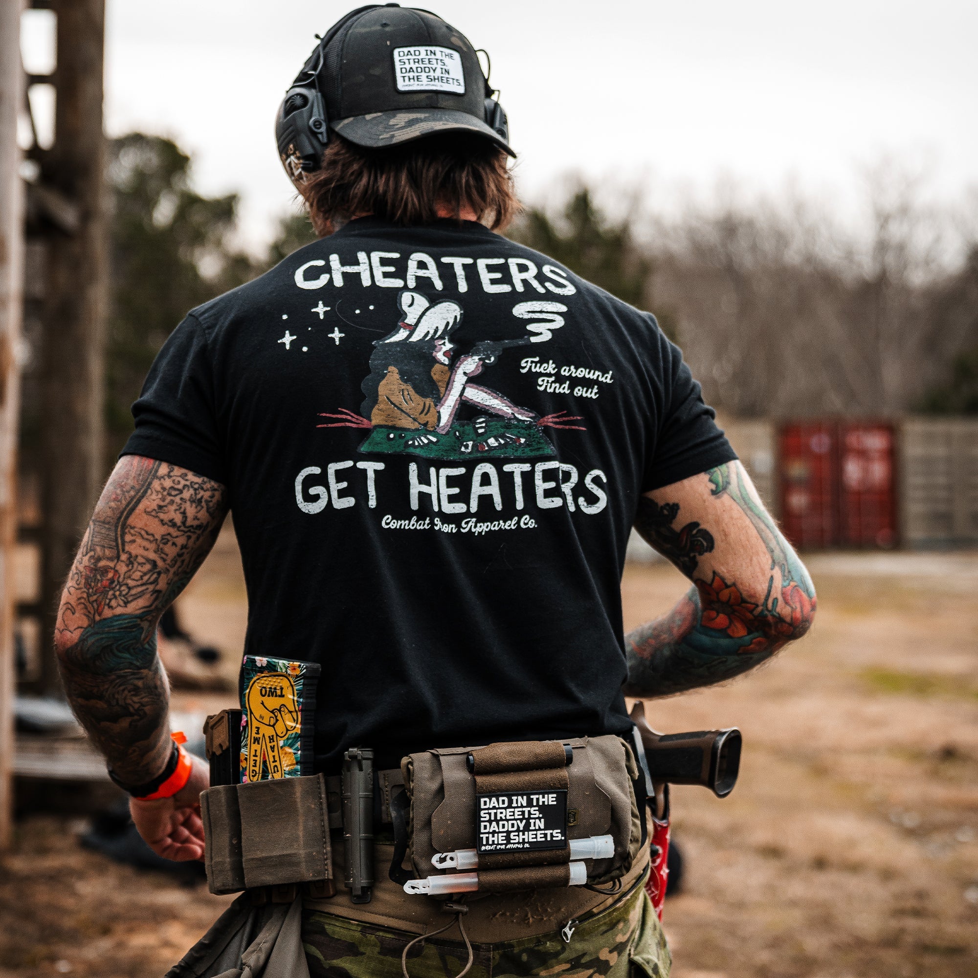 Cheaters Get Heaters Cowboy Edition Men's T-Shirt - Image 5