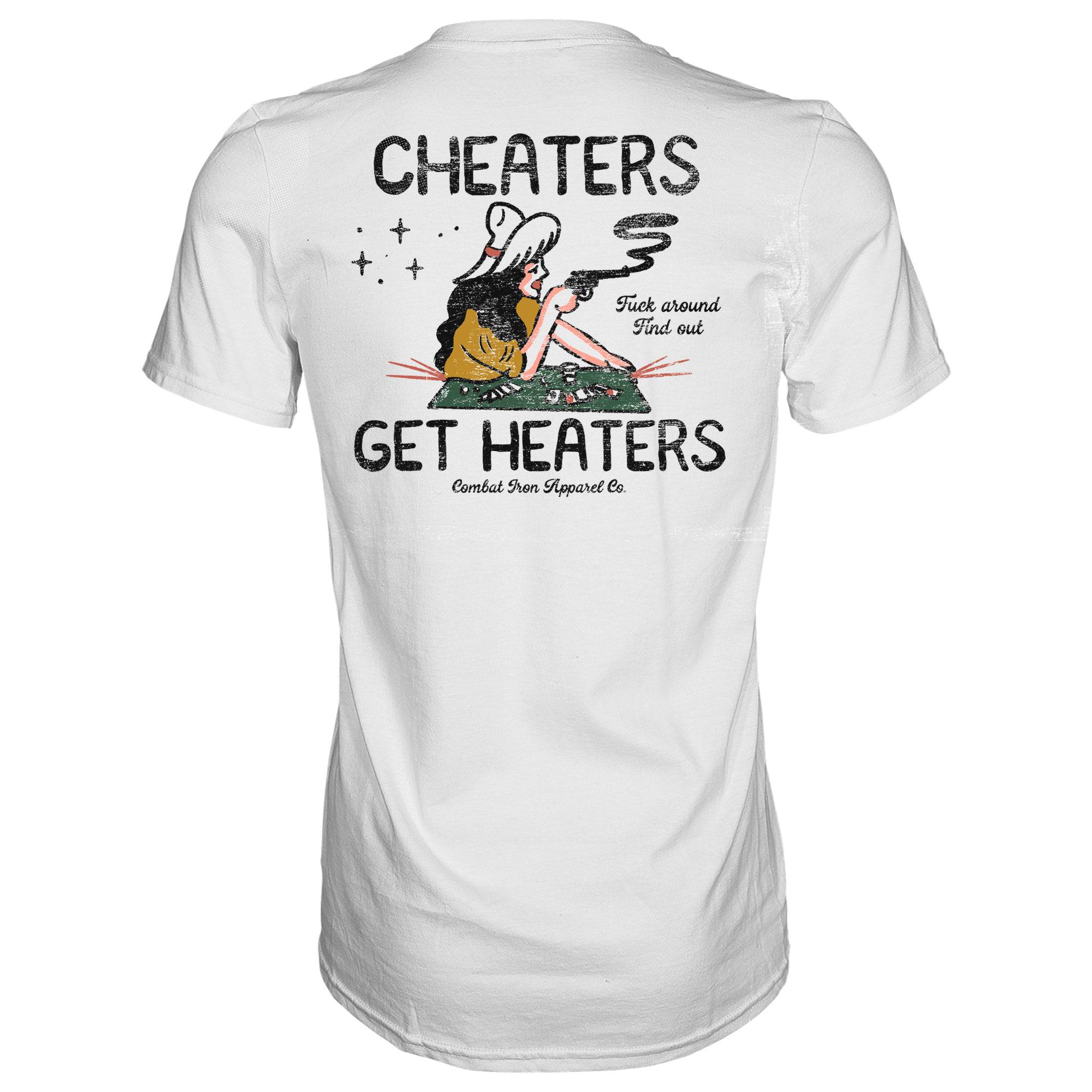 Cheaters Get Heaters Cowboy Edition Men's T-Shirt - Image 8
