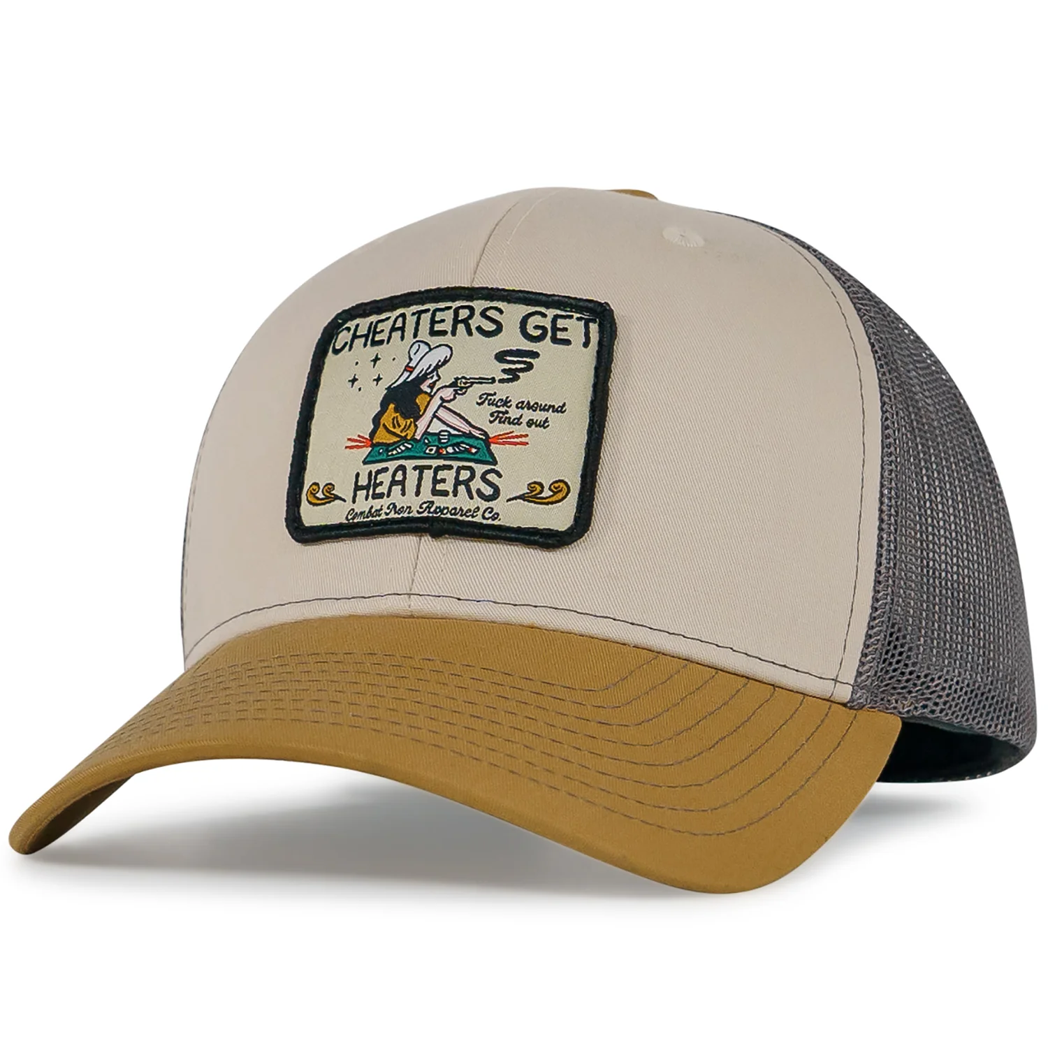 Cheaters Get Heaters Western Cowboy Patch SnapBack - Image 2