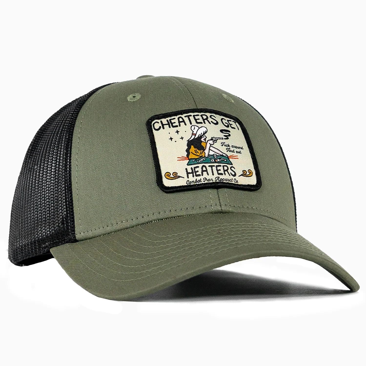 Cheaters Get Heaters Western Cowboy Patch SnapBack - Image 8