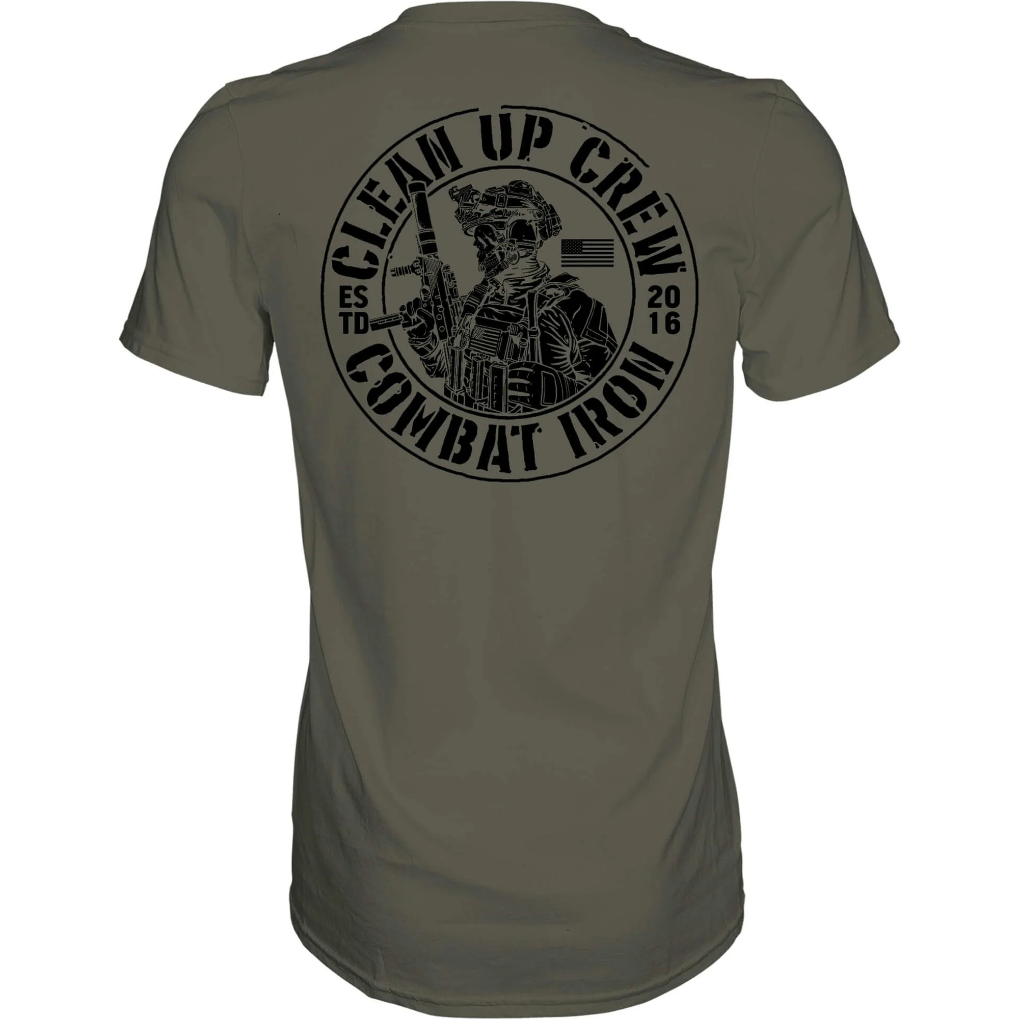 Clean up Crew Operator Skull Men's T-Shirt - Image 7