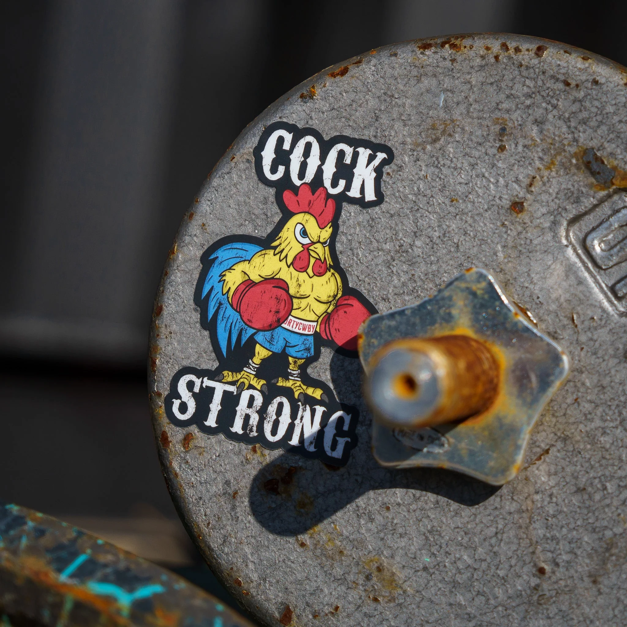 Cock Strong Boxing Chicken Decal - Image 5