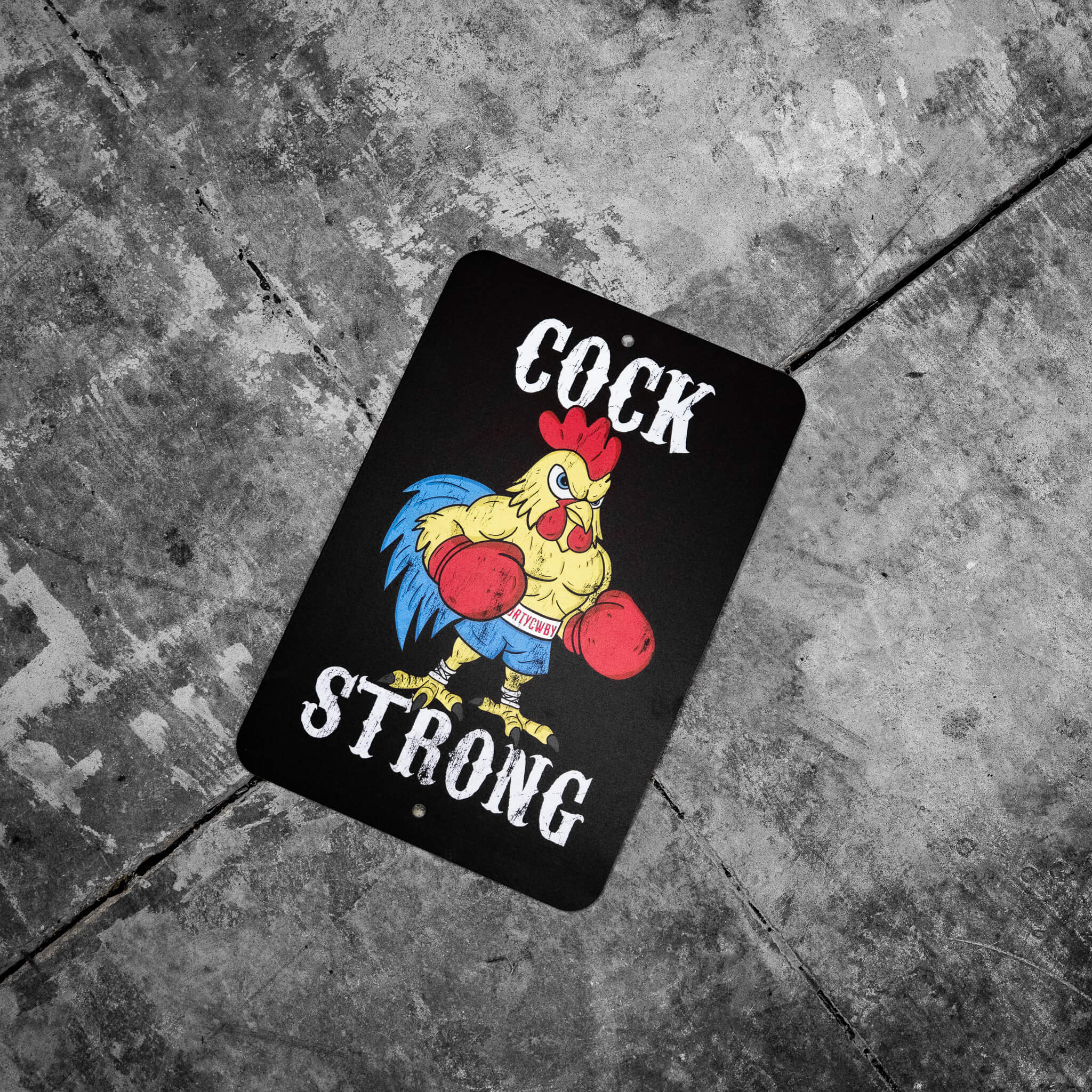 Cock Strong Wall Mounted Metal Sign - Image 5