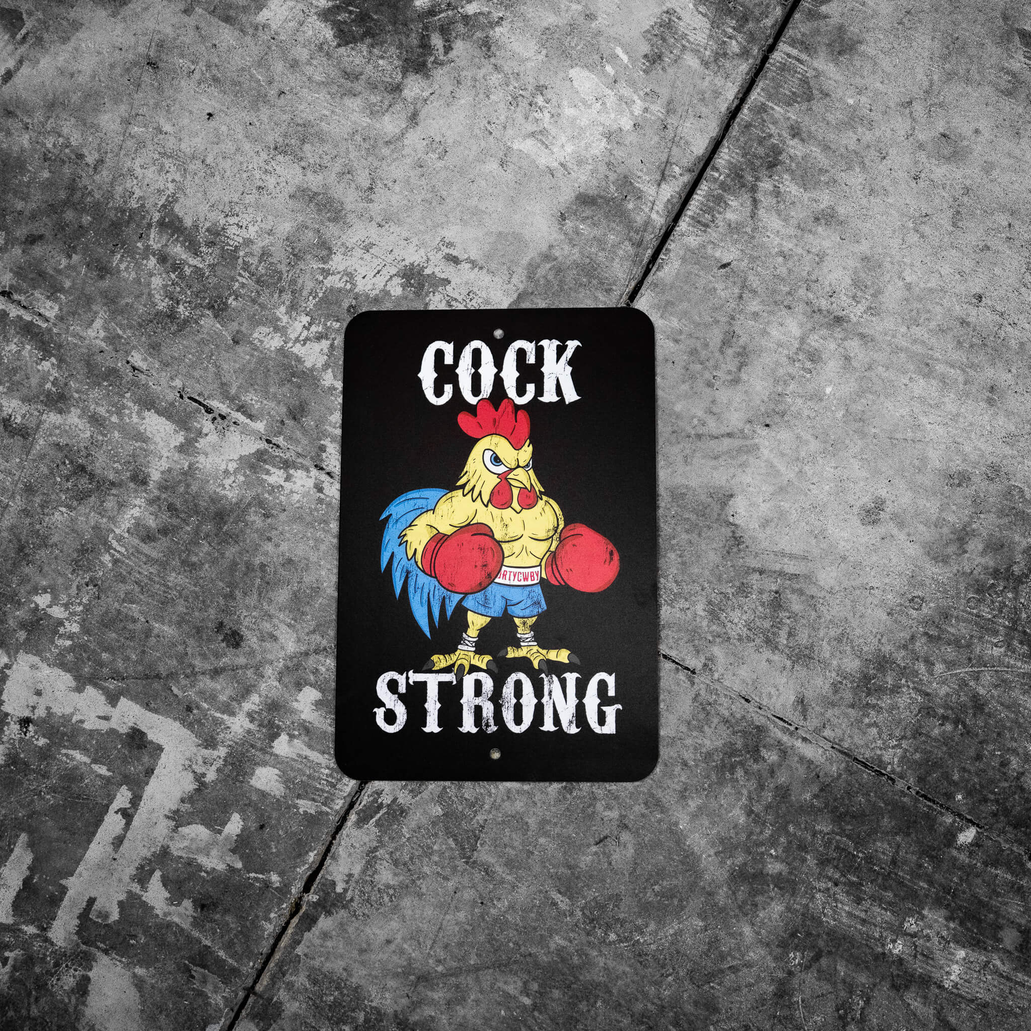 Cock Strong Wall Mounted Metal Sign - Image 6