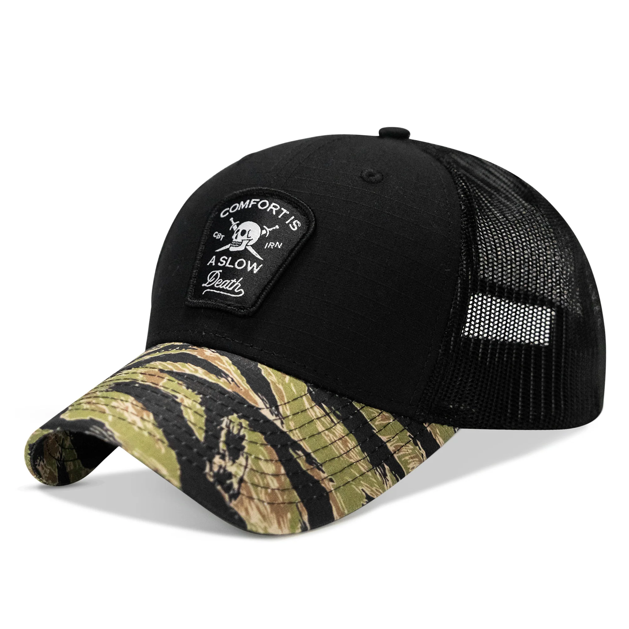 Comfort Is A Slow Death Patch Original Ripstop Snapback Hat - Image 10