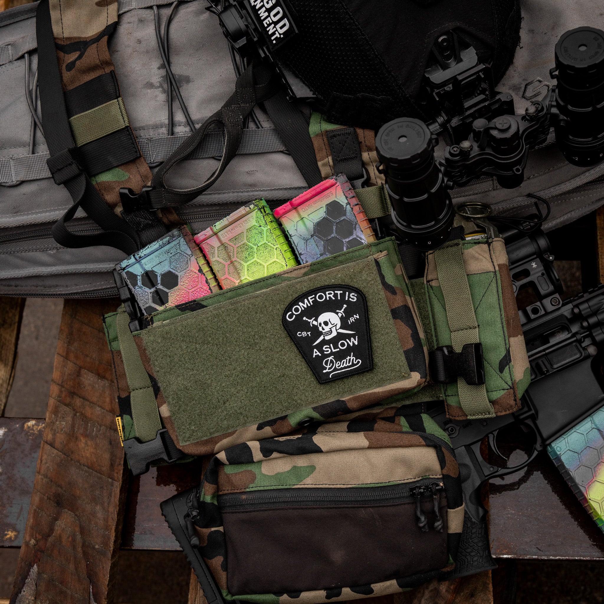Comfort Is a Slow Death Velcro Patch - Image 3