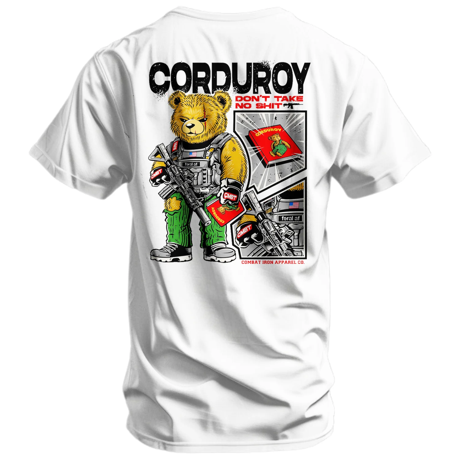 Corduroy The Bear - Don't Take No Sh*t Men's T-shirt - Image 4