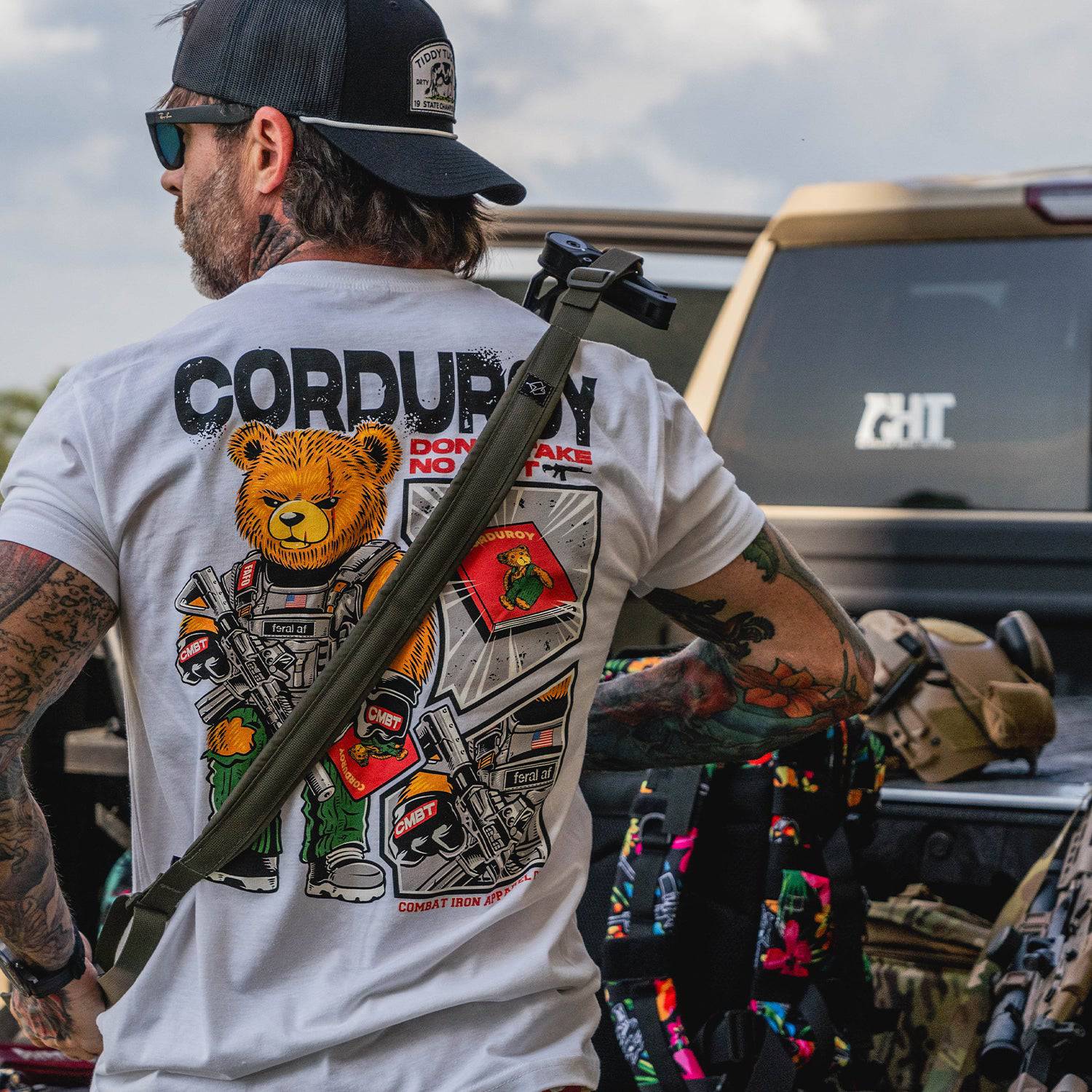 Corduroy The Bear - Don't Take No Sh*t Men's T-shirt - Image 5