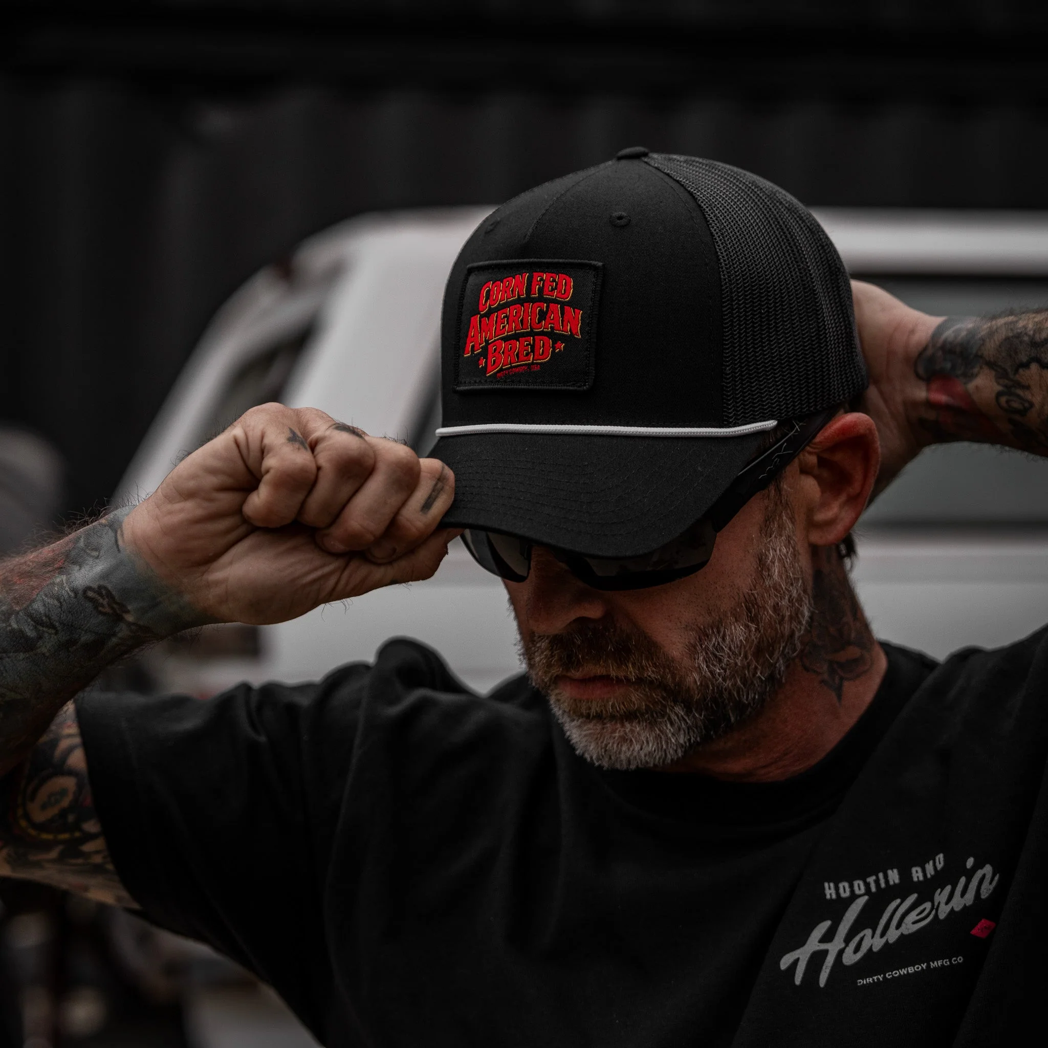 Corn Fed. American Bred. Patch Rope Snapback Hat - Image 4