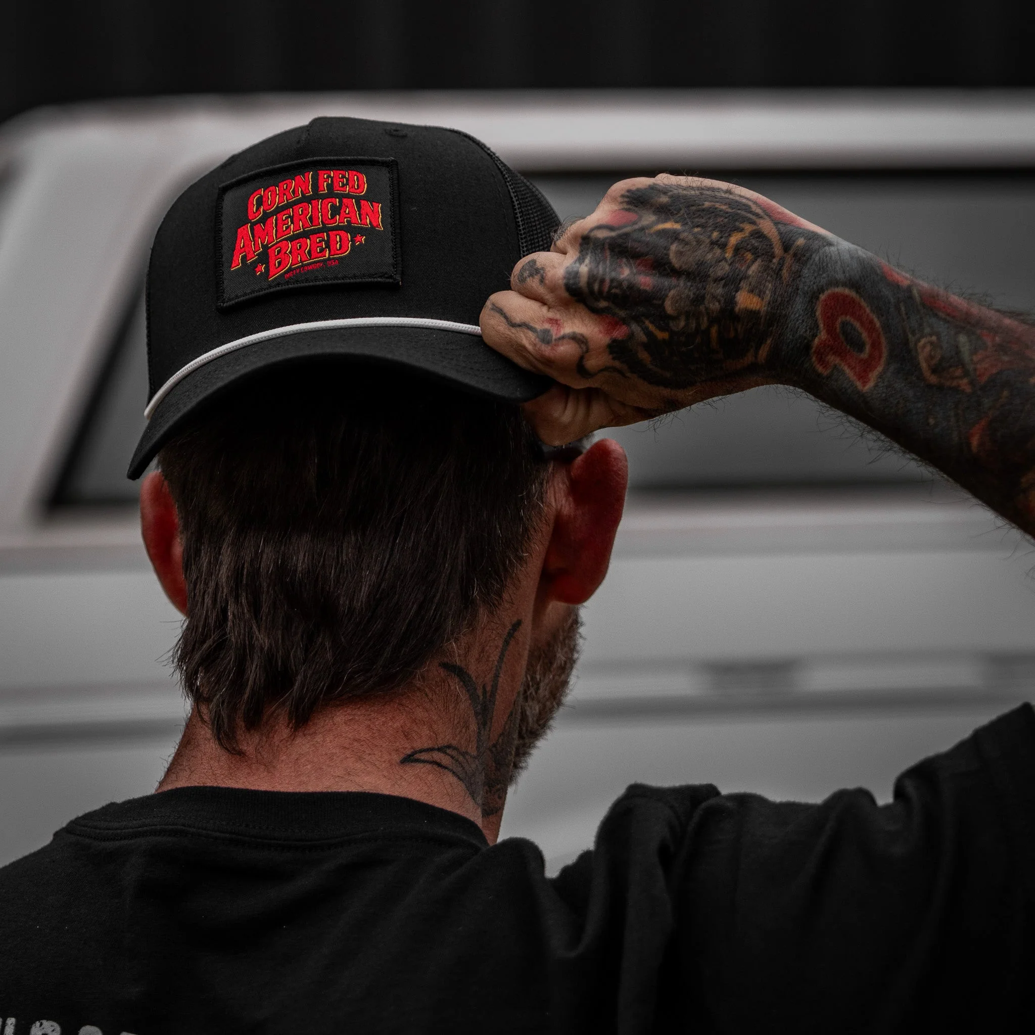 Corn Fed. American Bred. Patch Rope Snapback Hat - Image 5