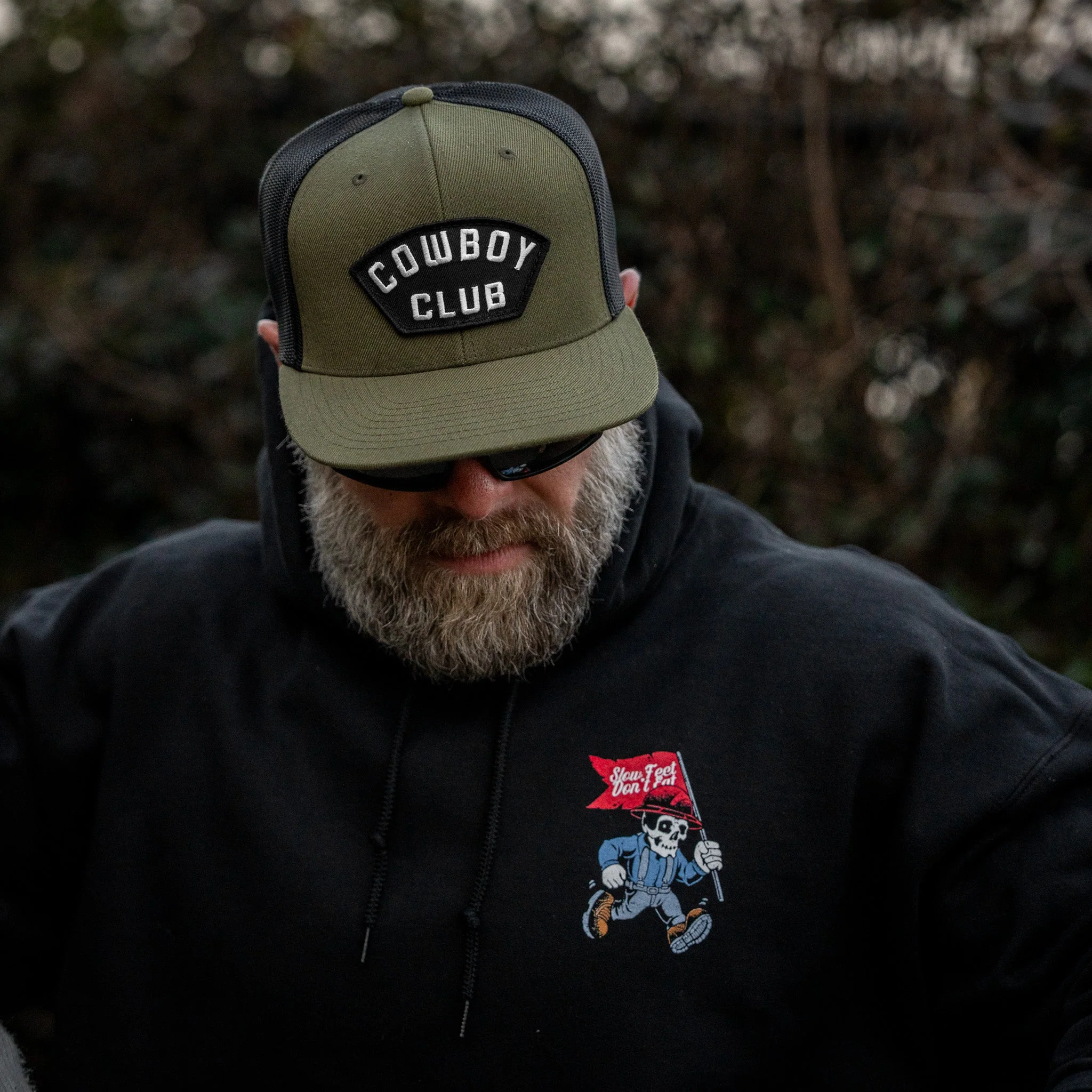Cowboy Club Patch Flatbill Snapback Hat - Image 3