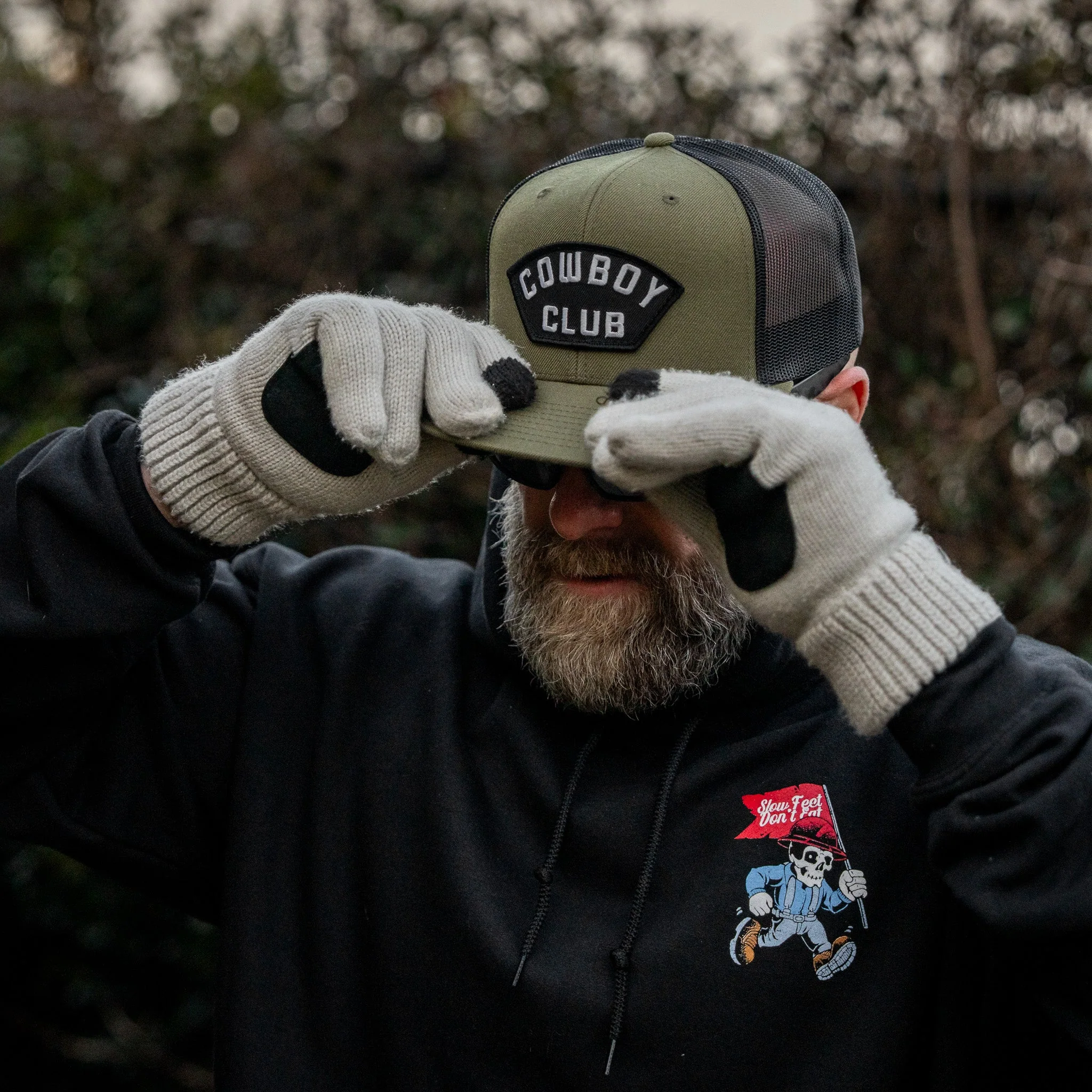 Cowboy Club Patch Flatbill Snapback Hat - Image 5