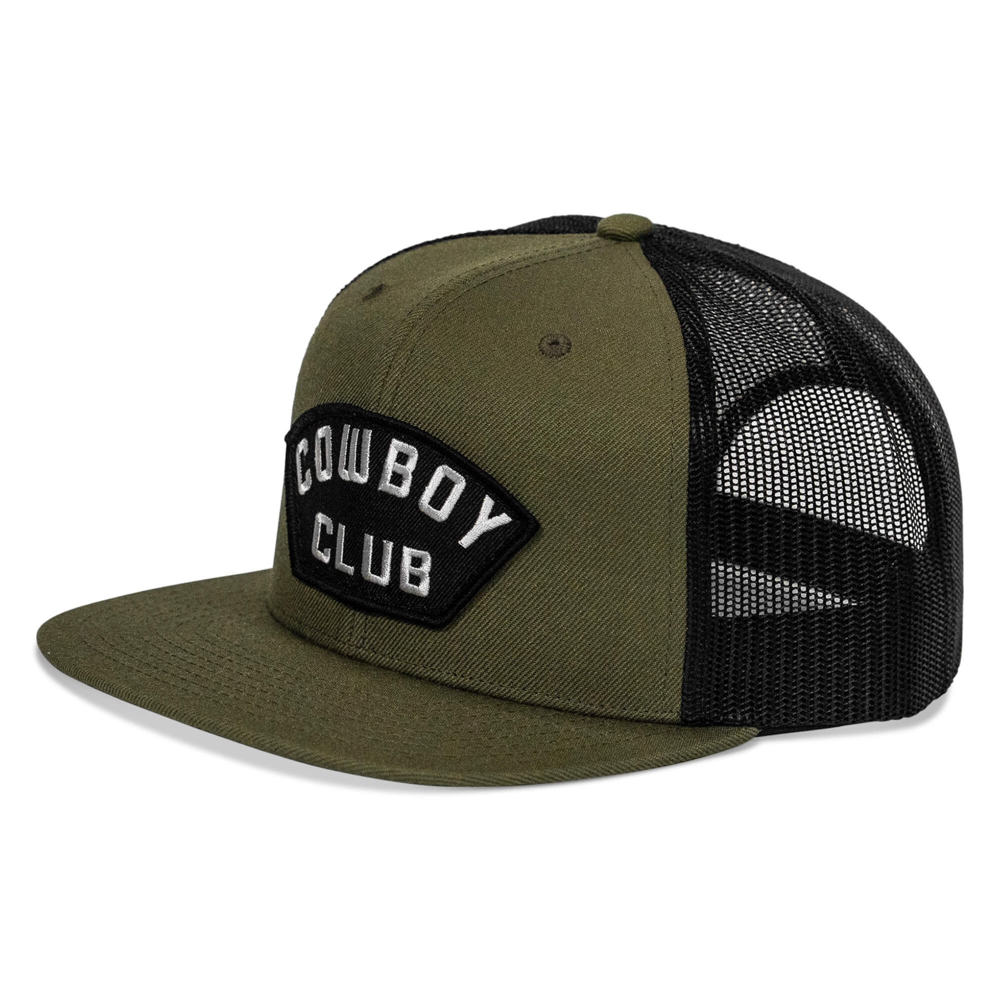 Cowboy Club Patch Flatbill Snapback Hat - Image 8