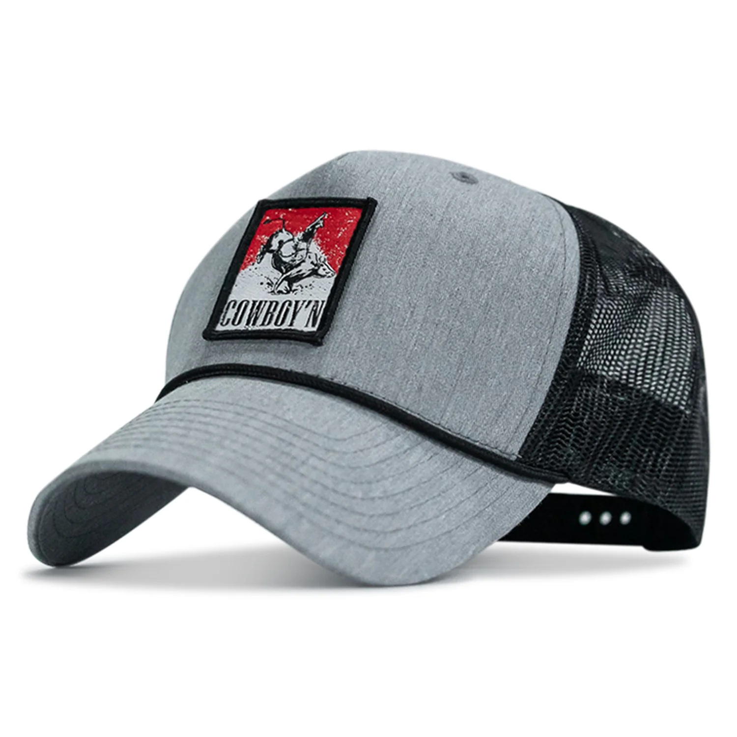 Cowboy'n Knuck If You Buck Patch Rope Snapback Hat - Image 8