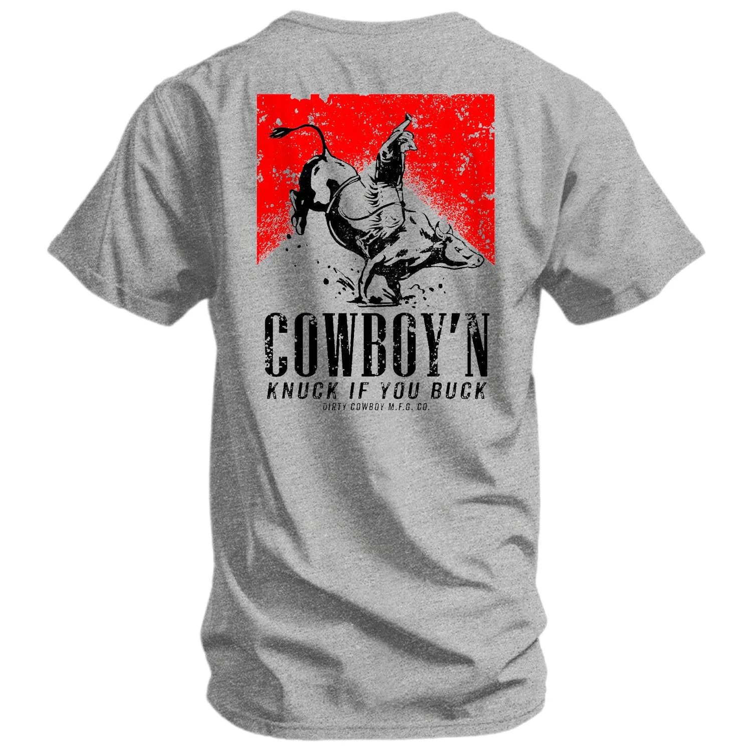 Cowboy'n Knuck If You Buck Rodeo Men's T-Shirt - Image 10